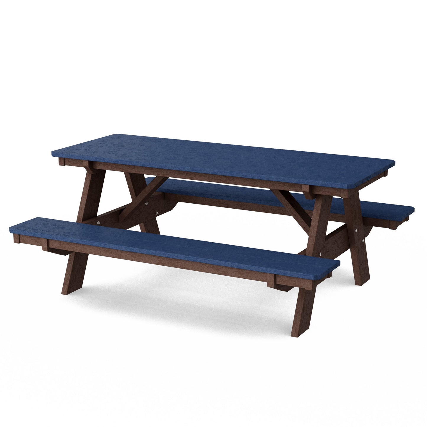 Heritage 72" Picnic Table with Attached Benches