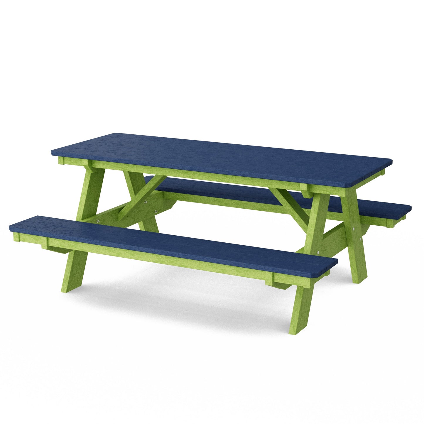 Heritage 72" Picnic Table with Attached Benches