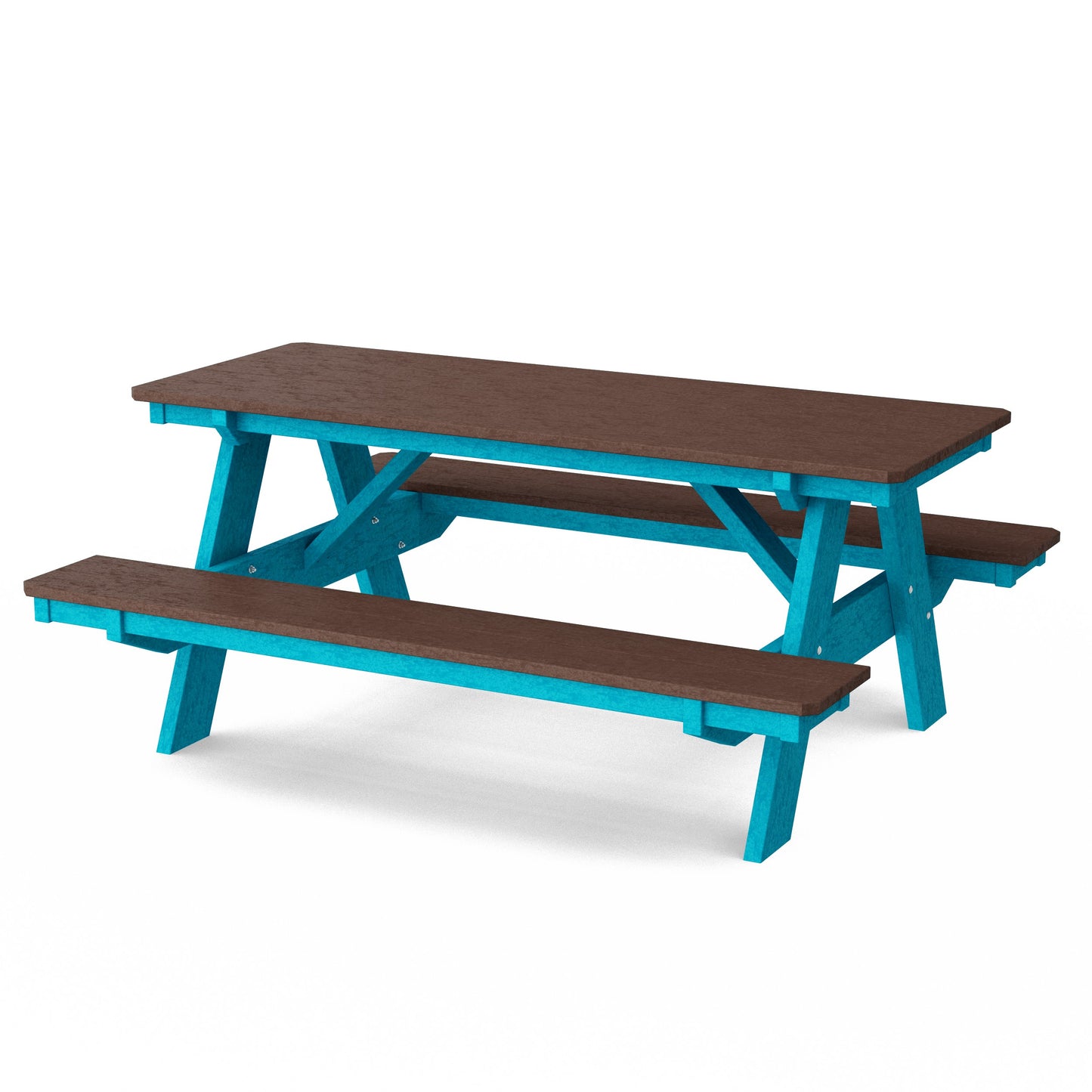 Heritage 72" Picnic Table with Attached Benches