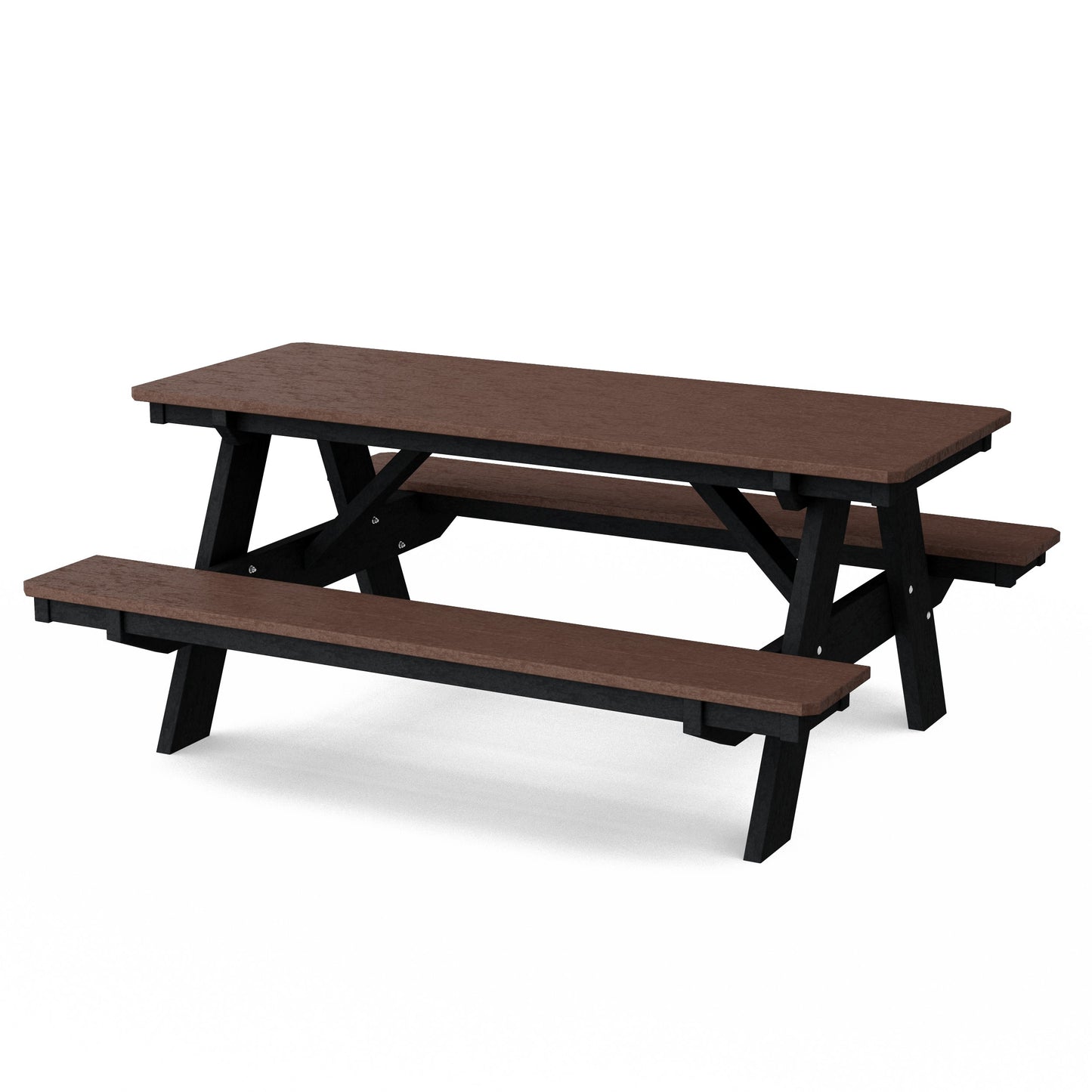 Heritage 72" Picnic Table with Attached Benches