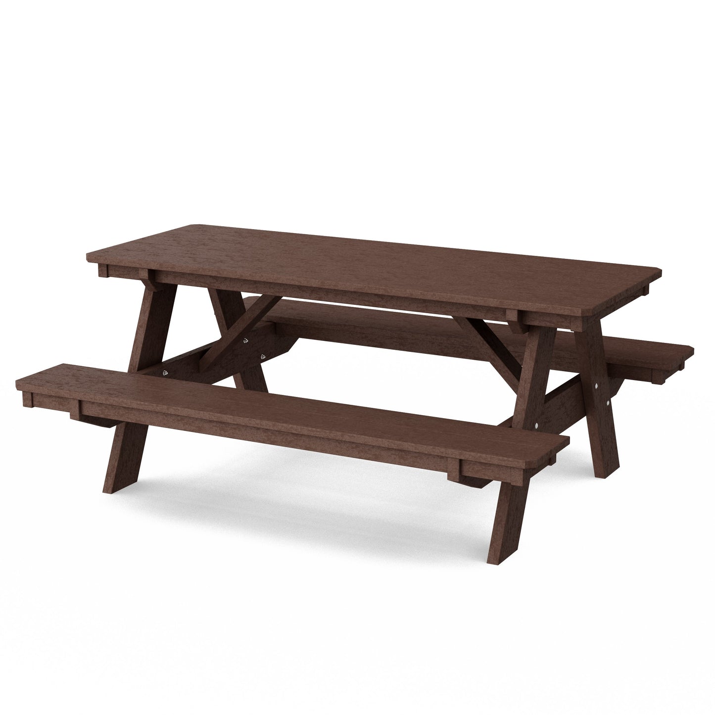 Heritage 72" Picnic Table with Attached Benches