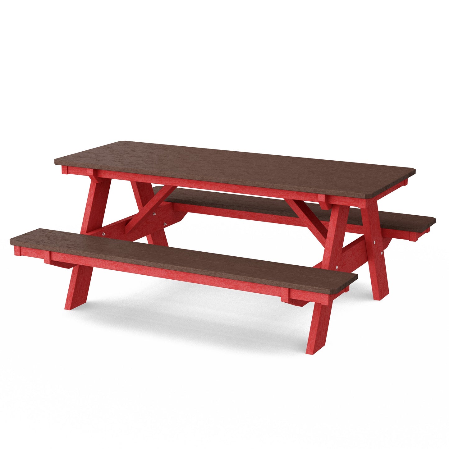 Heritage 72" Picnic Table with Attached Benches