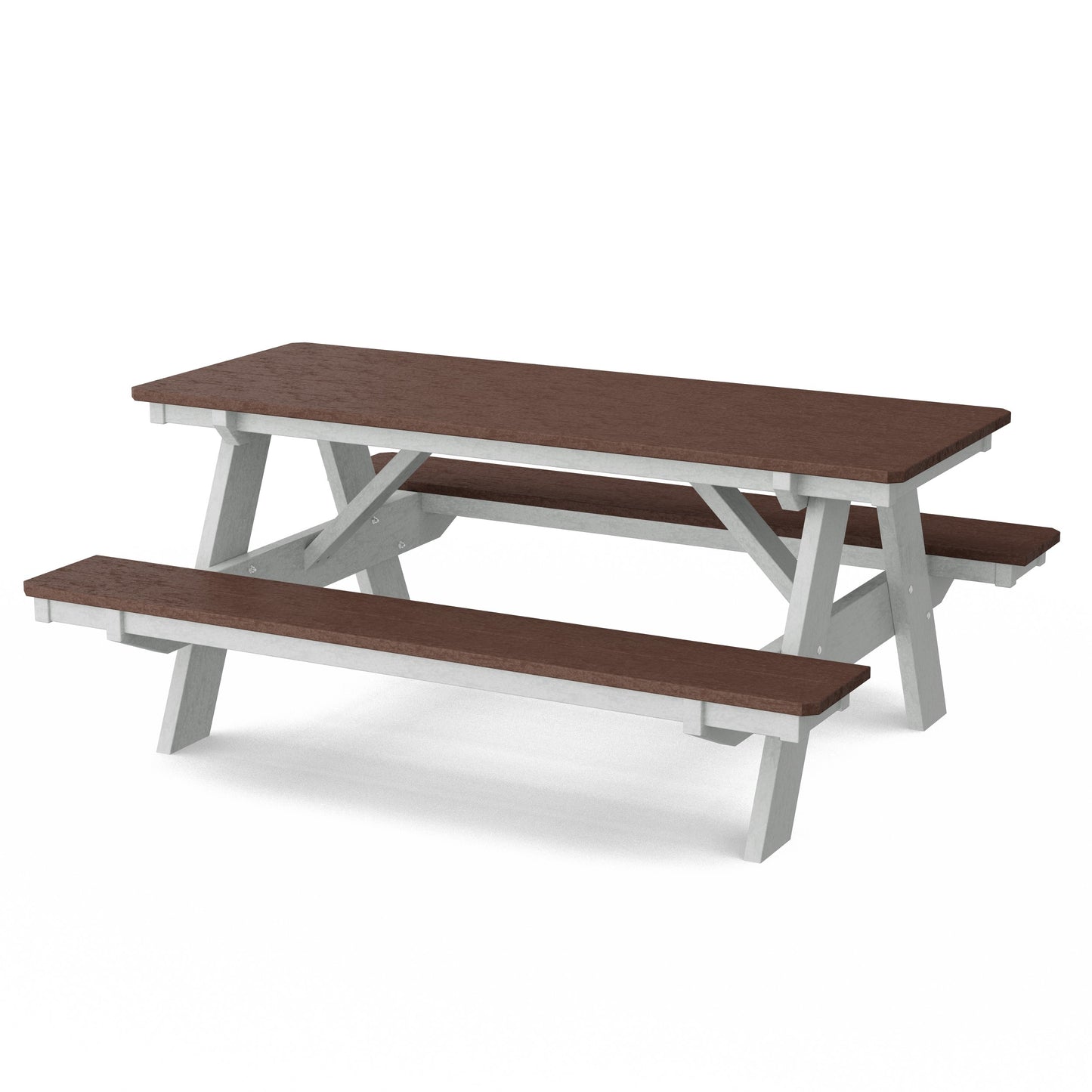 Heritage 72" Picnic Table with Attached Benches