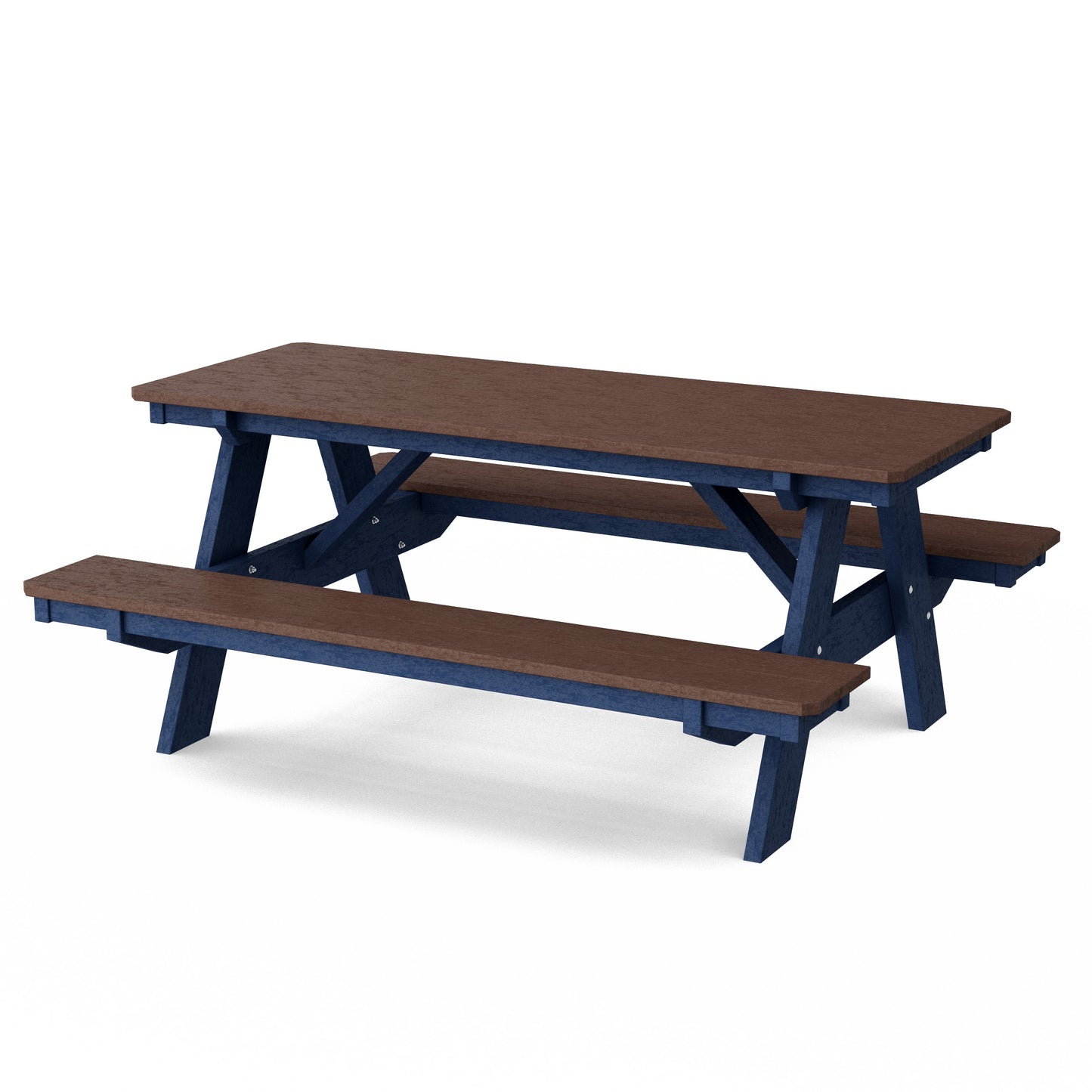 Heritage 72" Picnic Table with Attached Benches