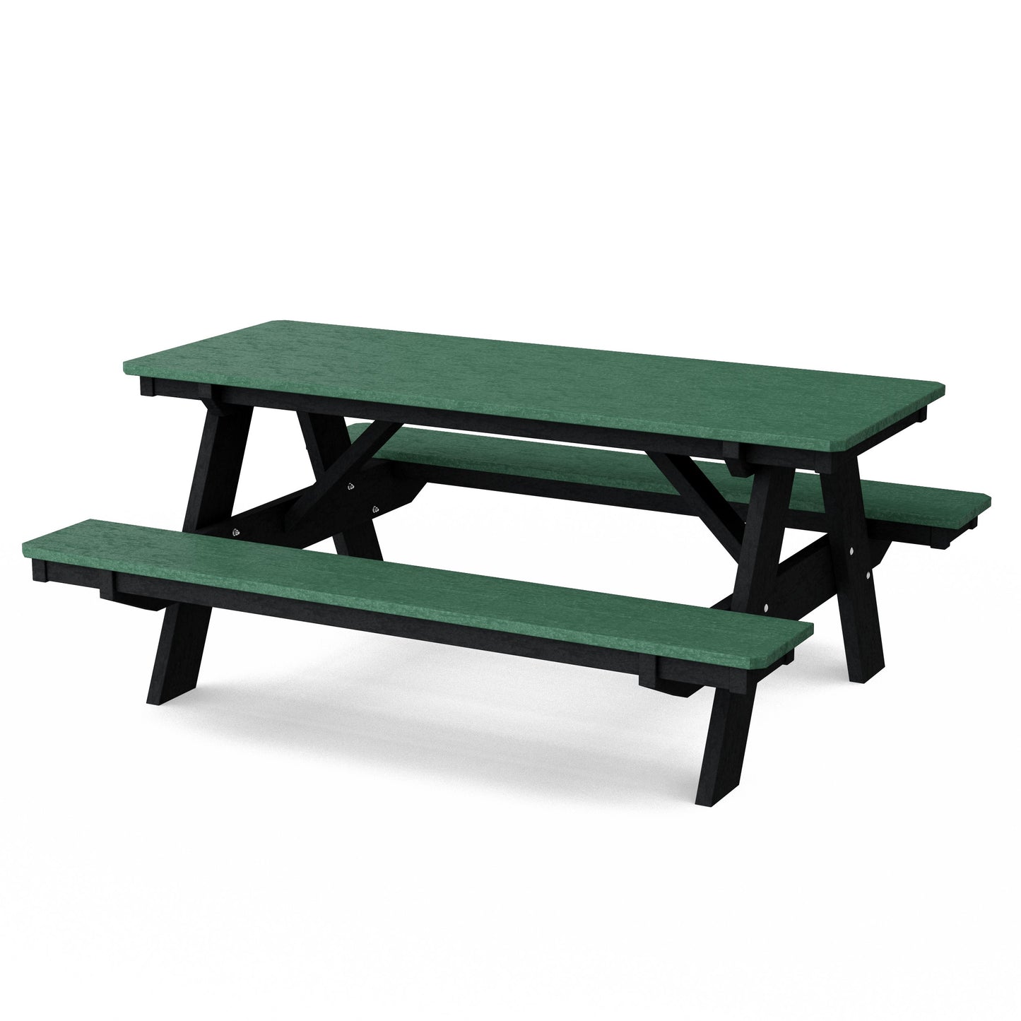 Heritage 72" Picnic Table with Attached Benches