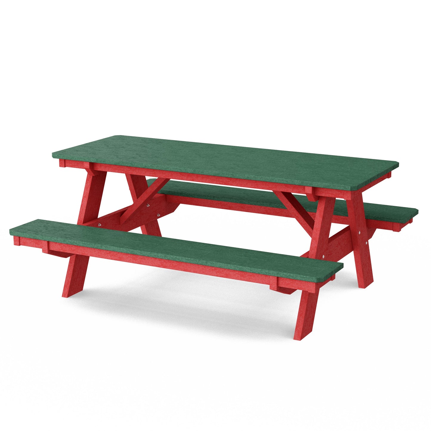 Heritage 72" Picnic Table with Attached Benches