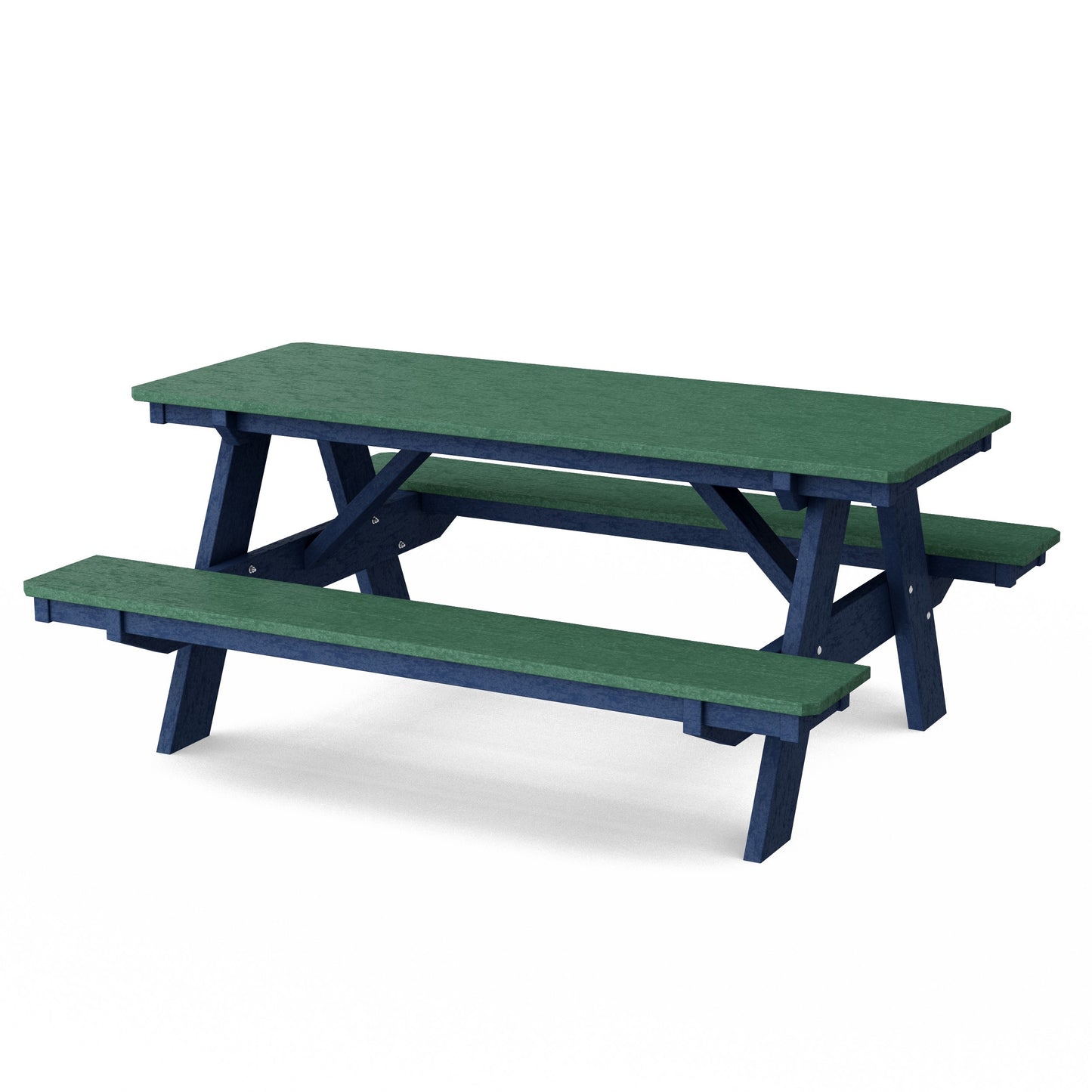 Heritage 72" Picnic Table with Attached Benches