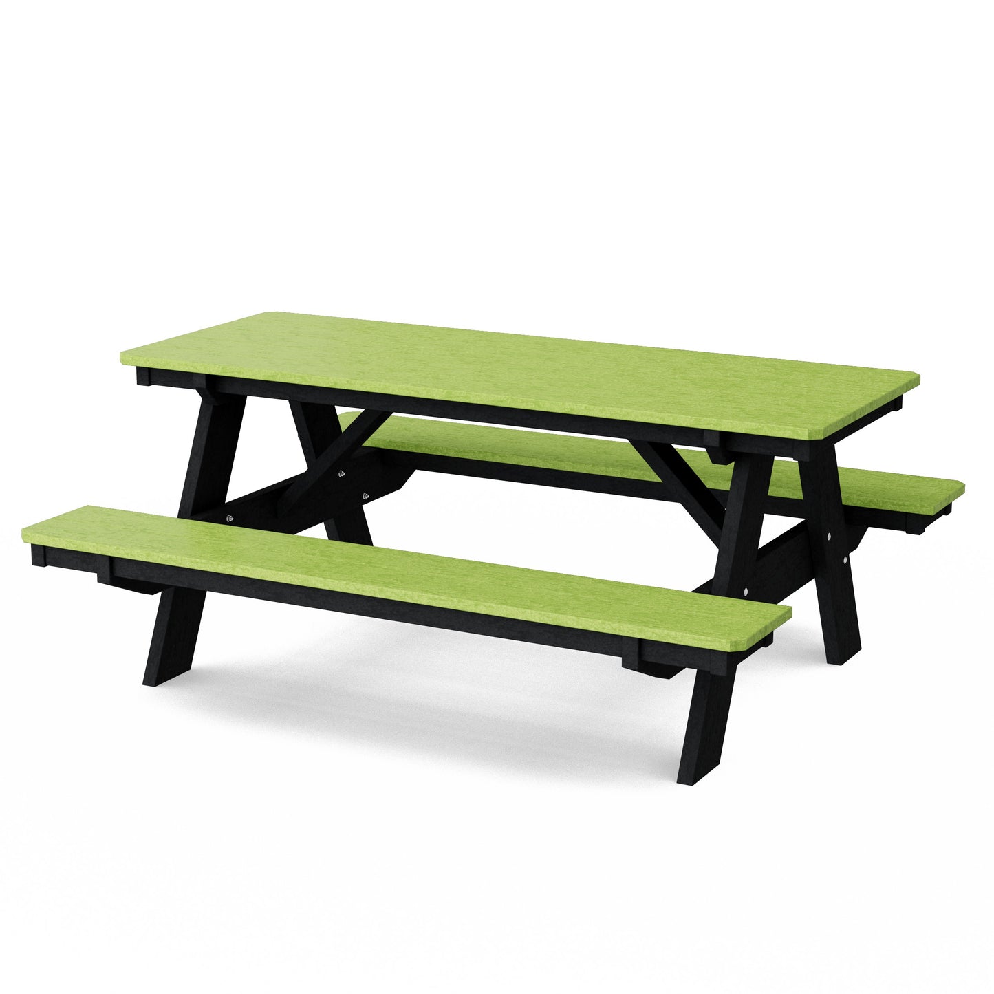 Heritage 72" Picnic Table with Attached Benches