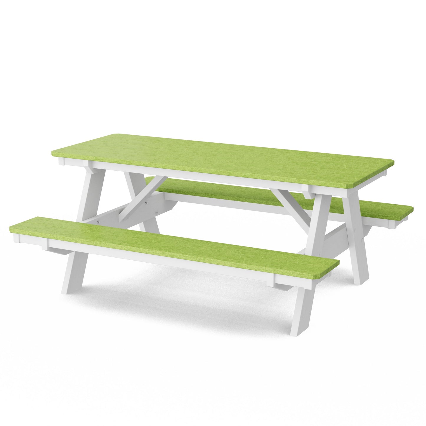 Heritage 72" Picnic Table with Attached Benches