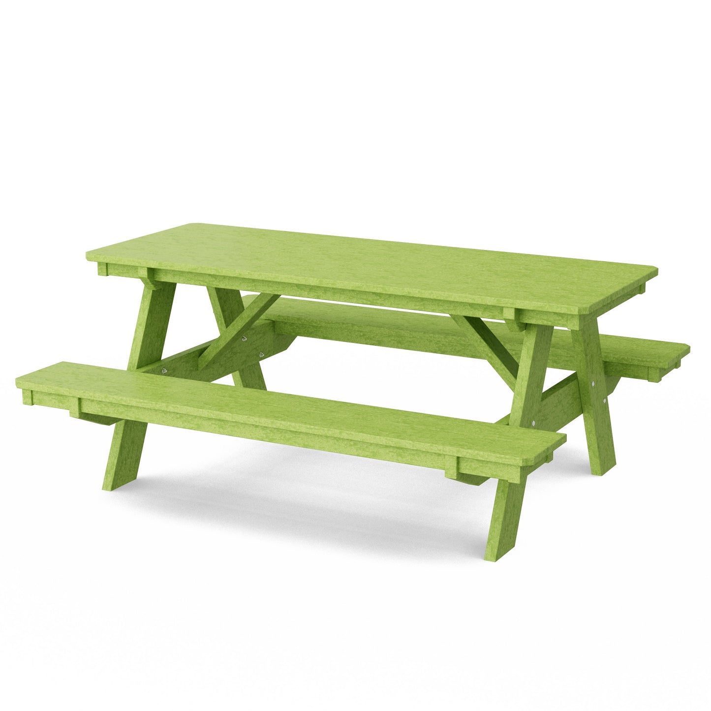 Heritage 72" Picnic Table with Attached Benches