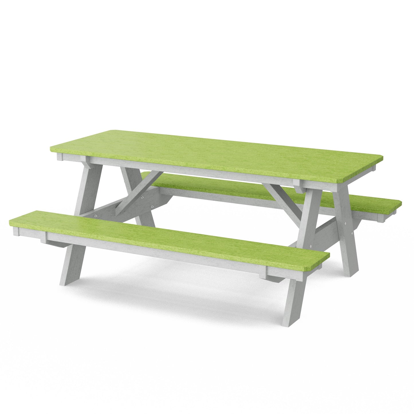 Heritage 72" Picnic Table with Attached Benches