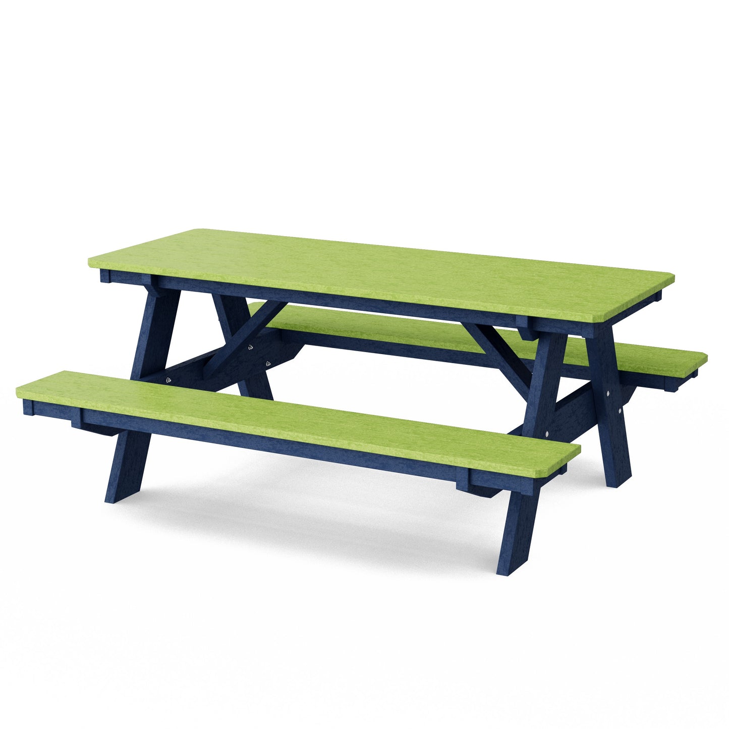 Heritage 72" Picnic Table with Attached Benches
