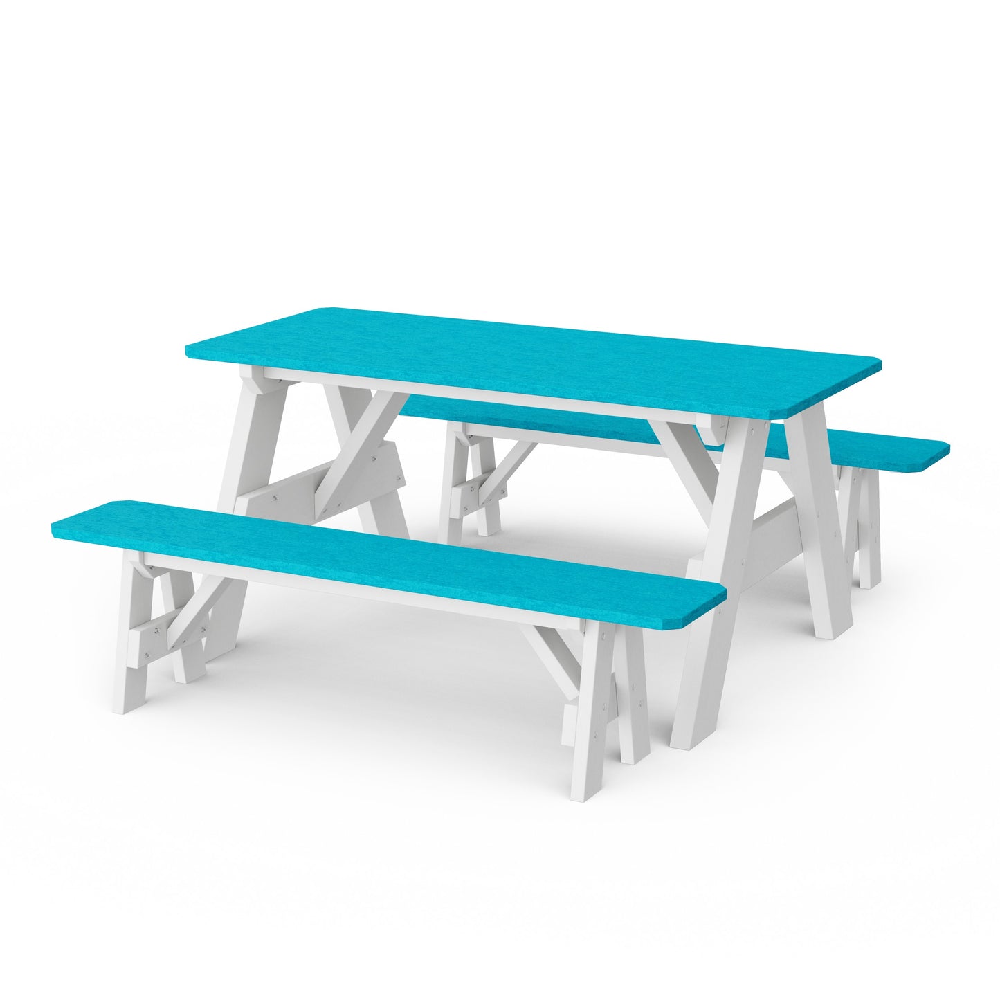 Heritage 72" Picnic Table with Detached Benches