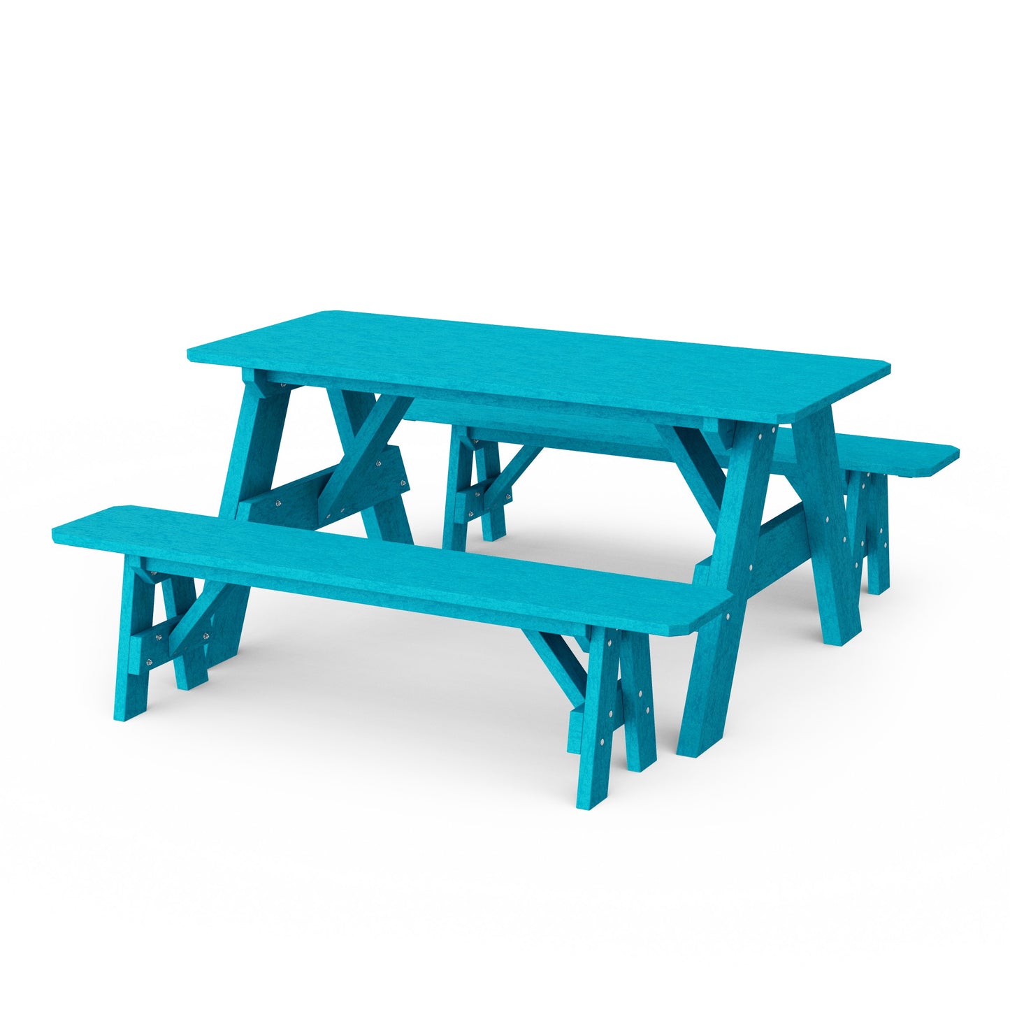 Heritage 72" Picnic Table with Detached Benches