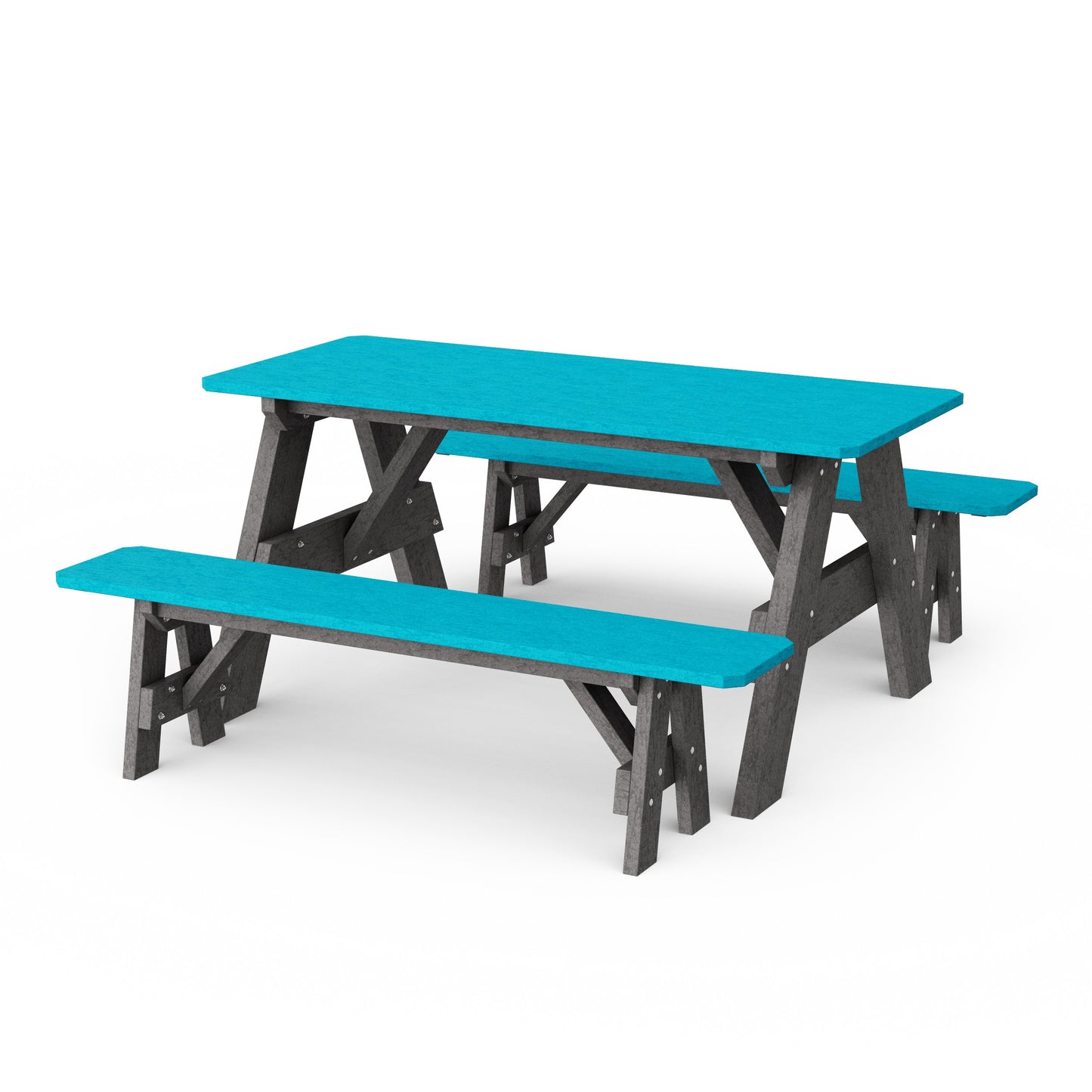 Heritage 72" Picnic Table with Detached Benches
