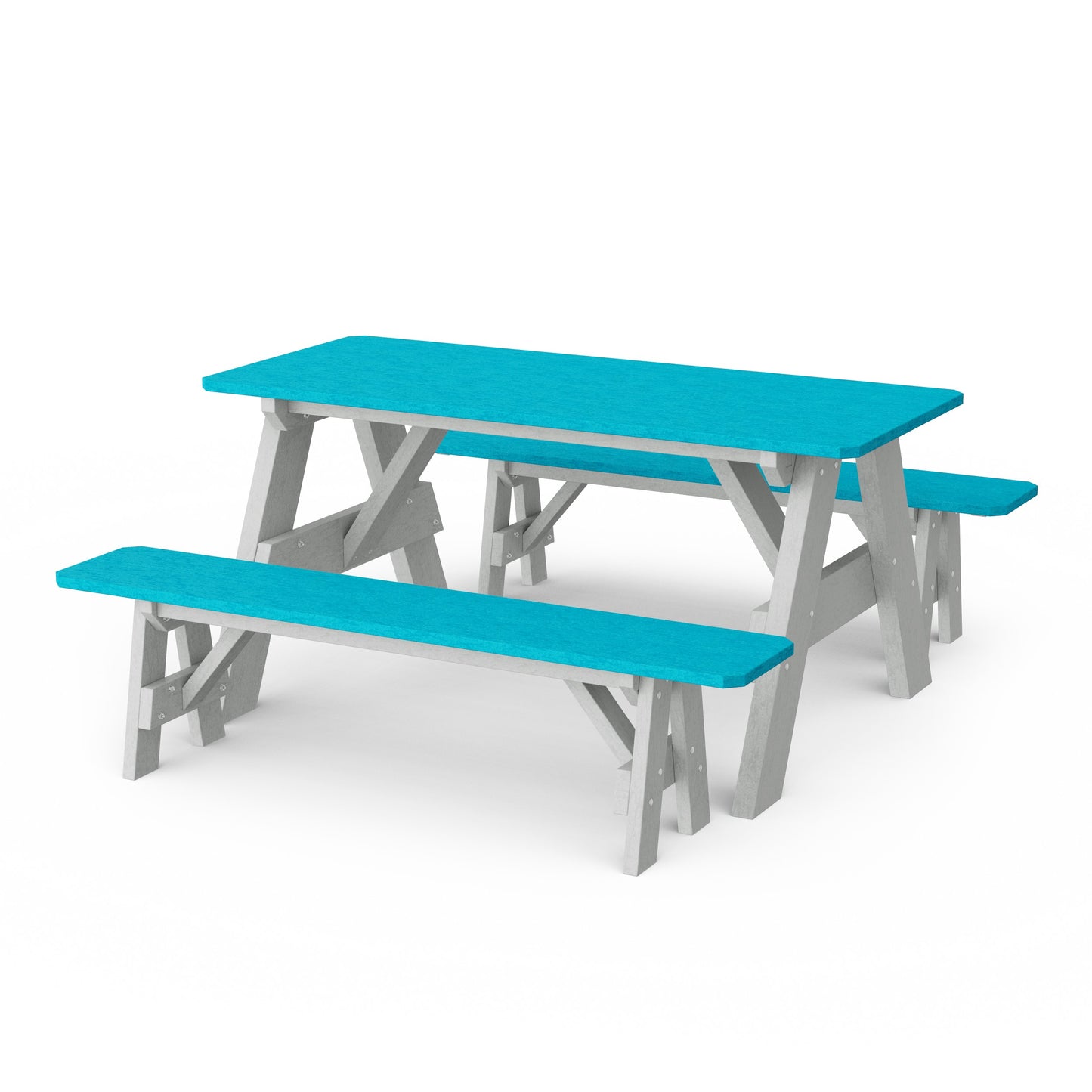 Heritage 72" Picnic Table with Detached Benches