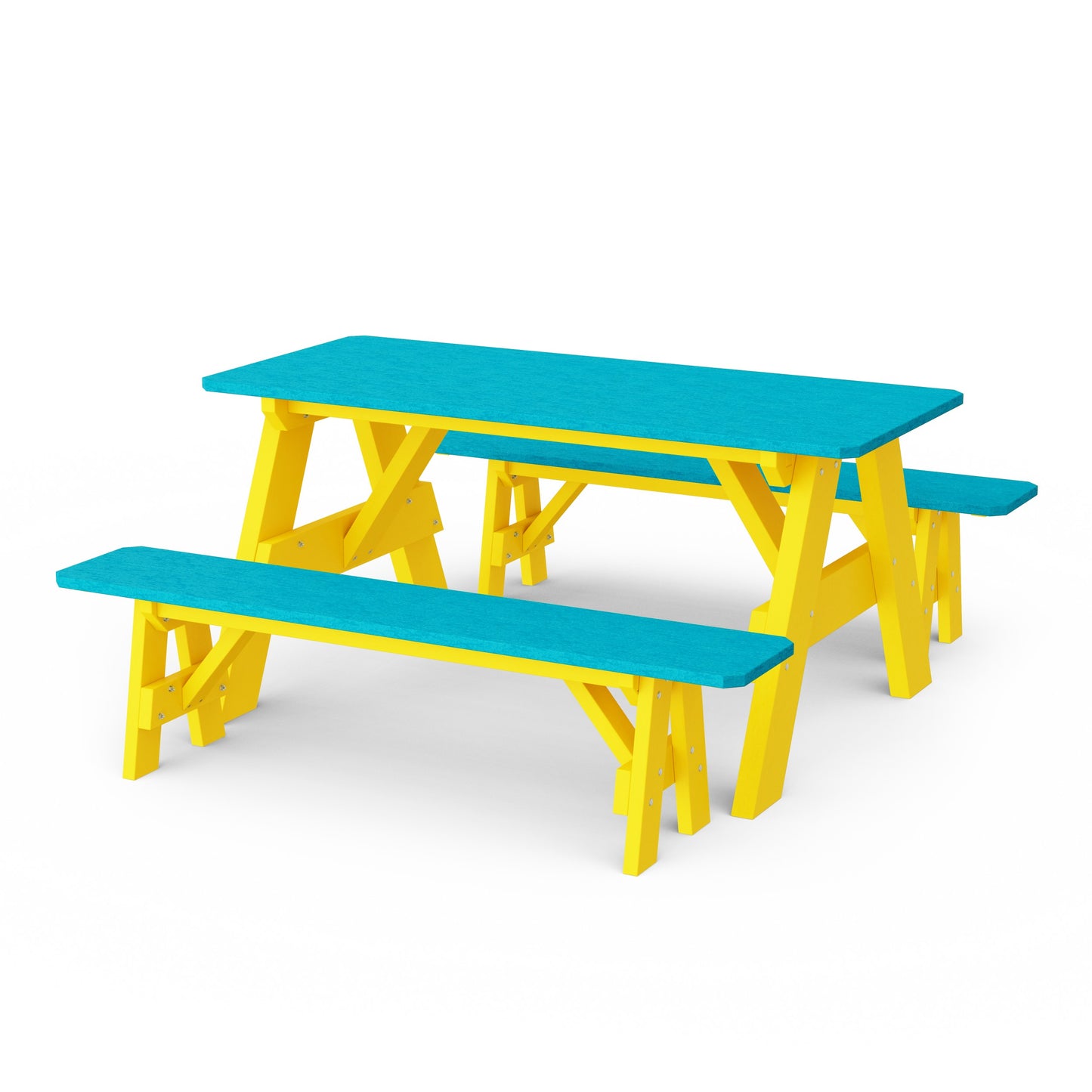 Heritage 72" Picnic Table with Detached Benches