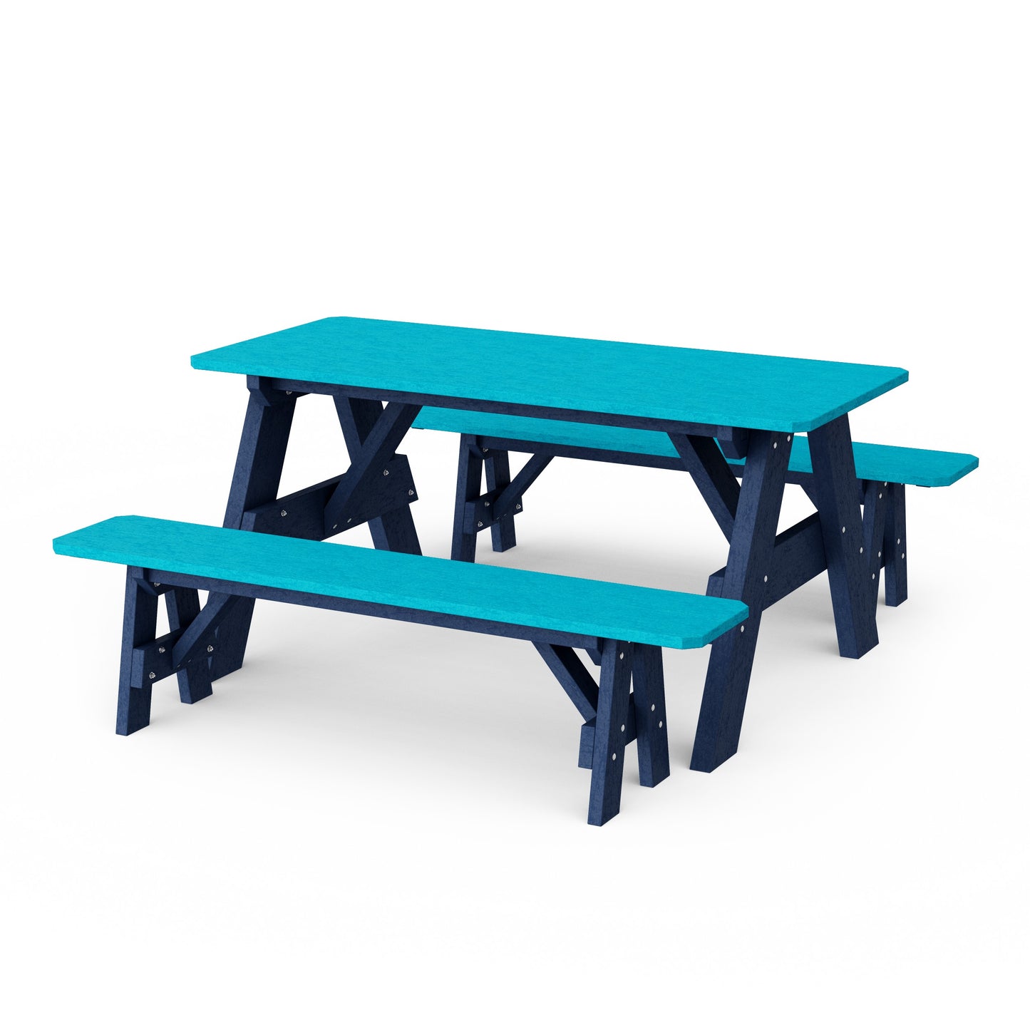 Heritage 72" Picnic Table with Detached Benches