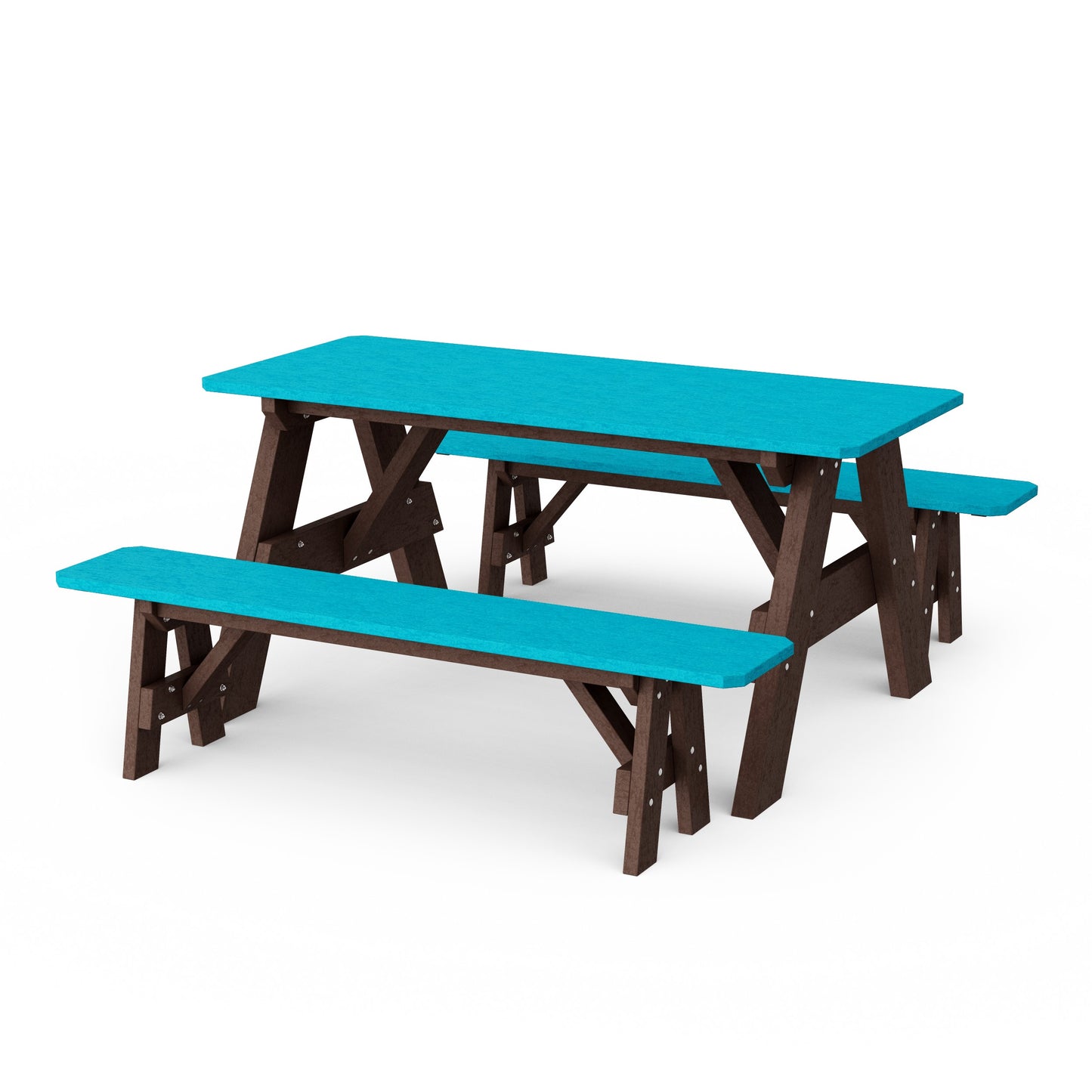 Heritage 72" Picnic Table with Detached Benches