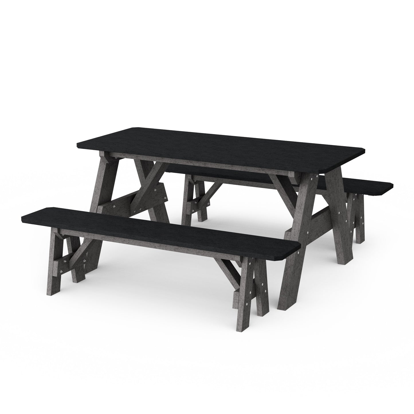 Heritage 72" Picnic Table with Detached Benches