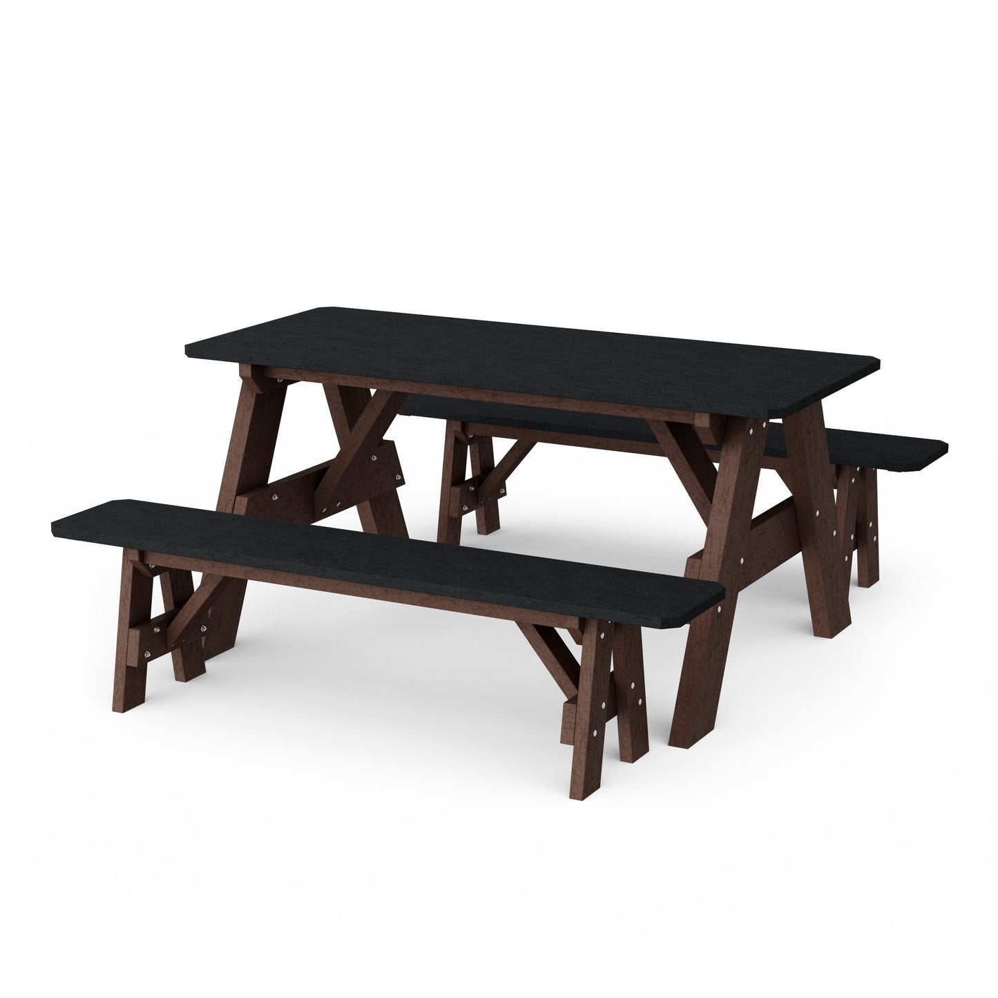 Heritage 72" Picnic Table with Detached Benches