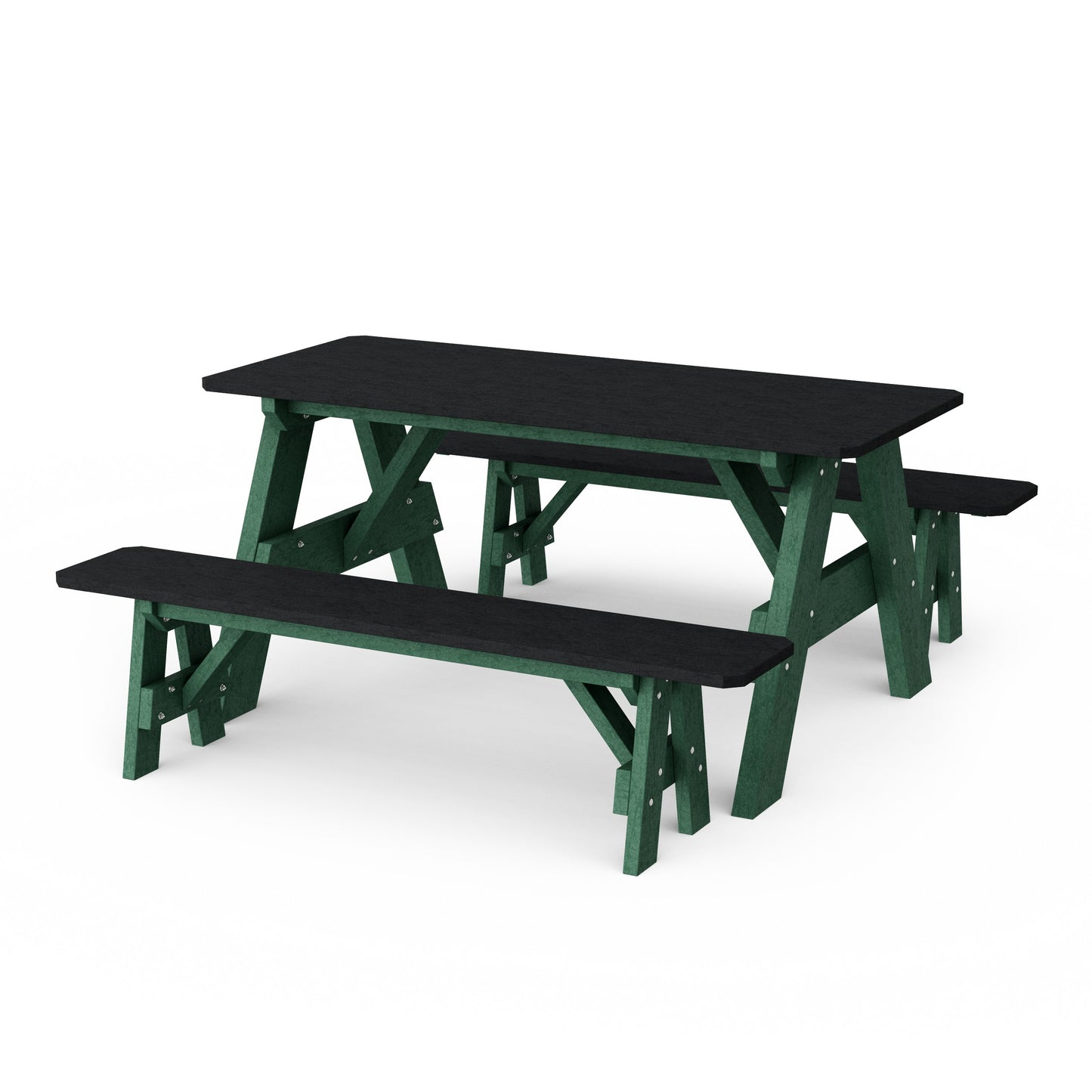 Heritage 72" Picnic Table with Detached Benches