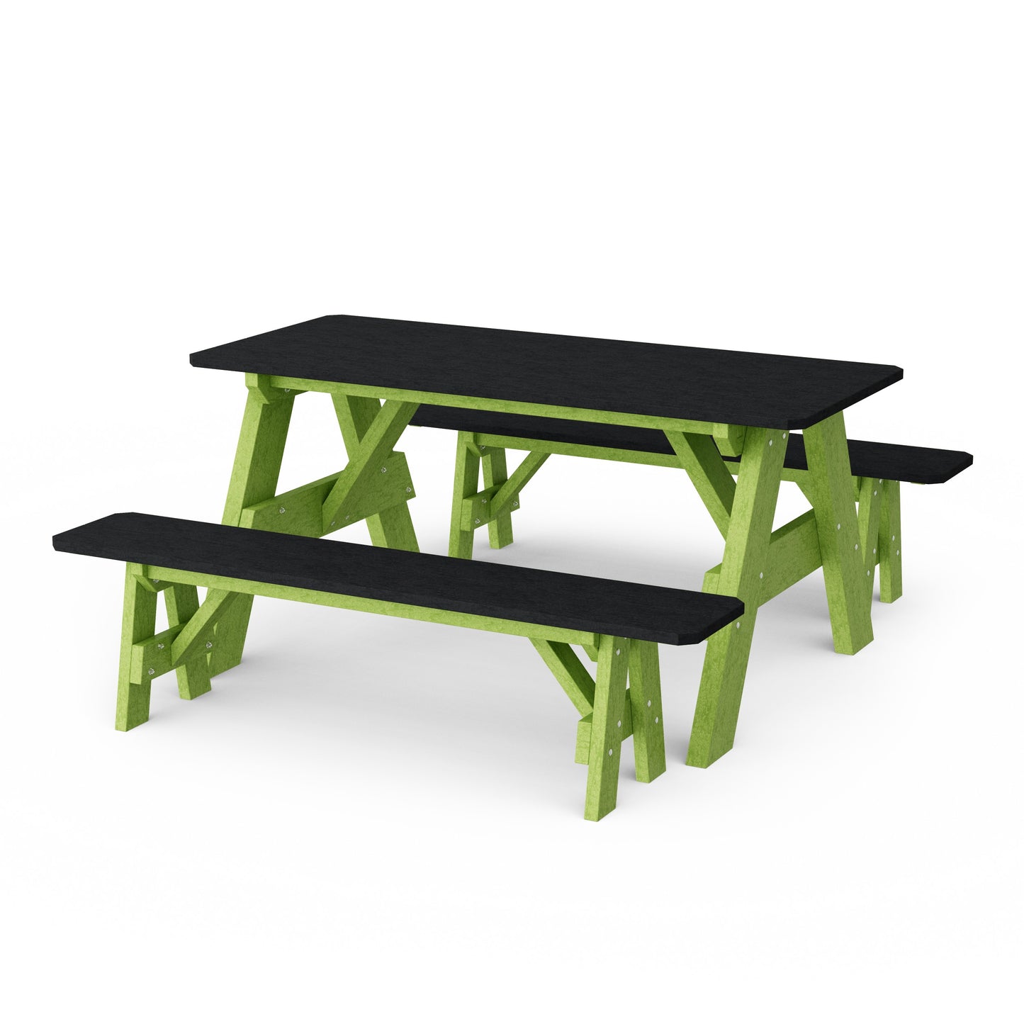 Heritage 72" Picnic Table with Detached Benches