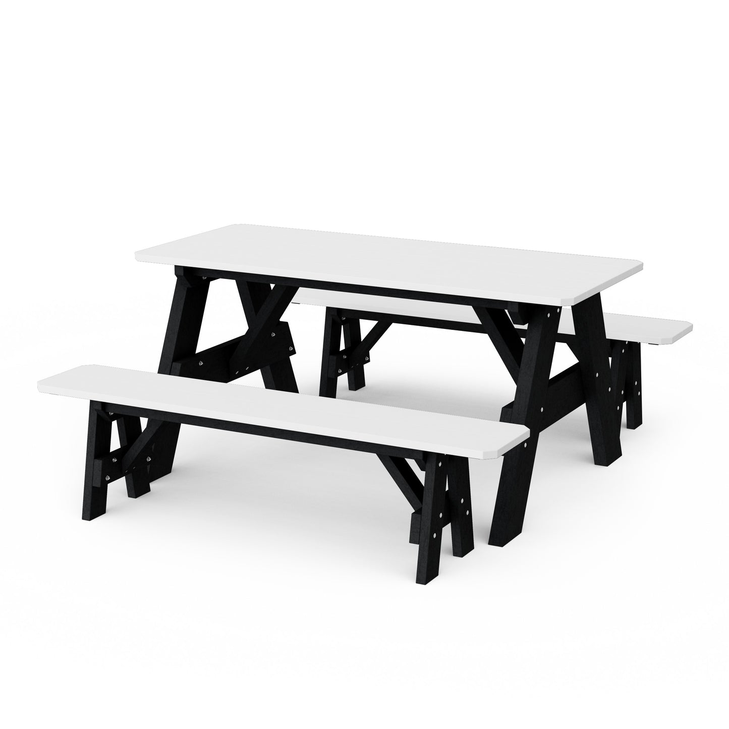 Heritage 72" Picnic Table with Detached Benches