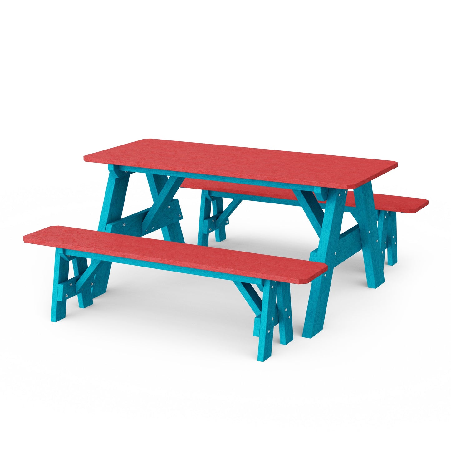 Heritage 72" Picnic Table with Detached Benches