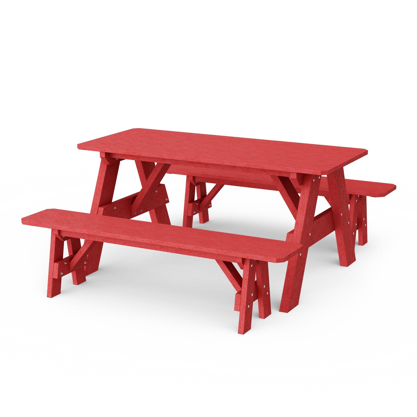 Heritage 72" Picnic Table with Detached Benches