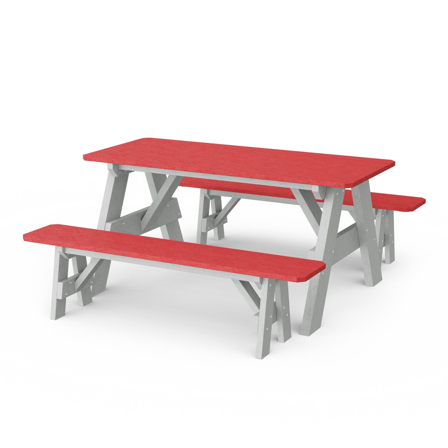 Heritage 72" Picnic Table with Detached Benches