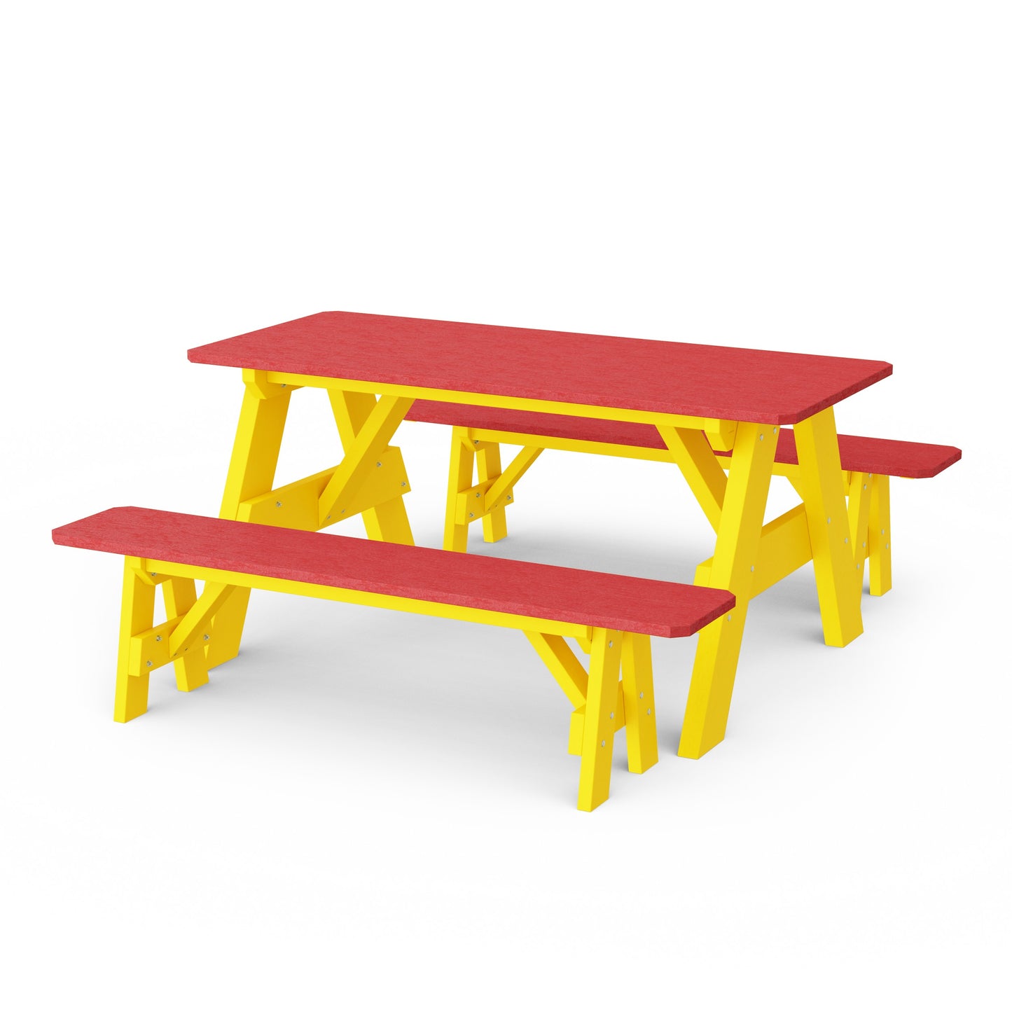 Heritage 72" Picnic Table with Detached Benches