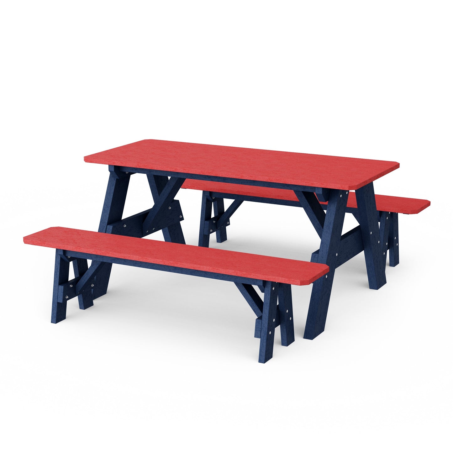 Heritage 72" Picnic Table with Detached Benches