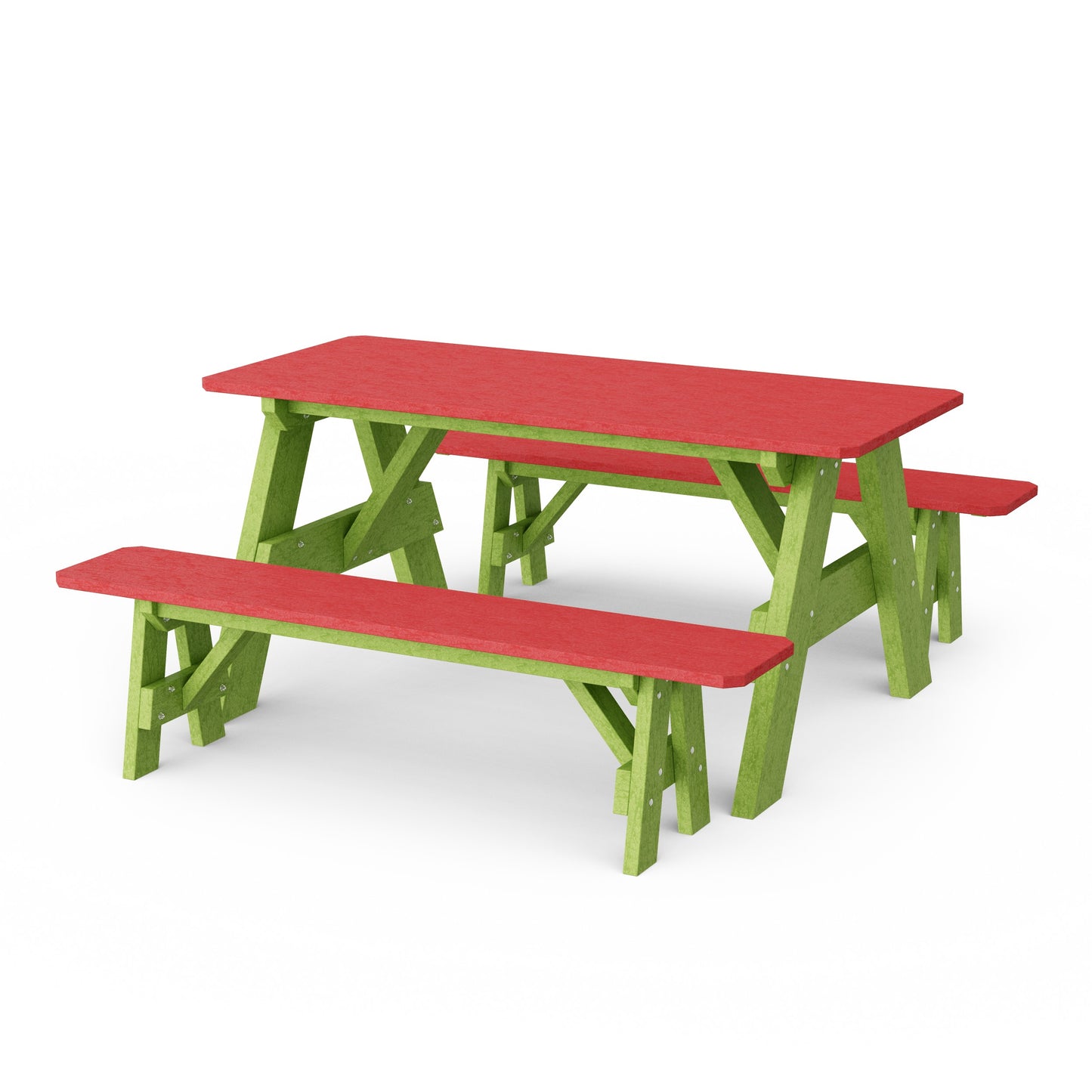 Heritage 72" Picnic Table with Detached Benches