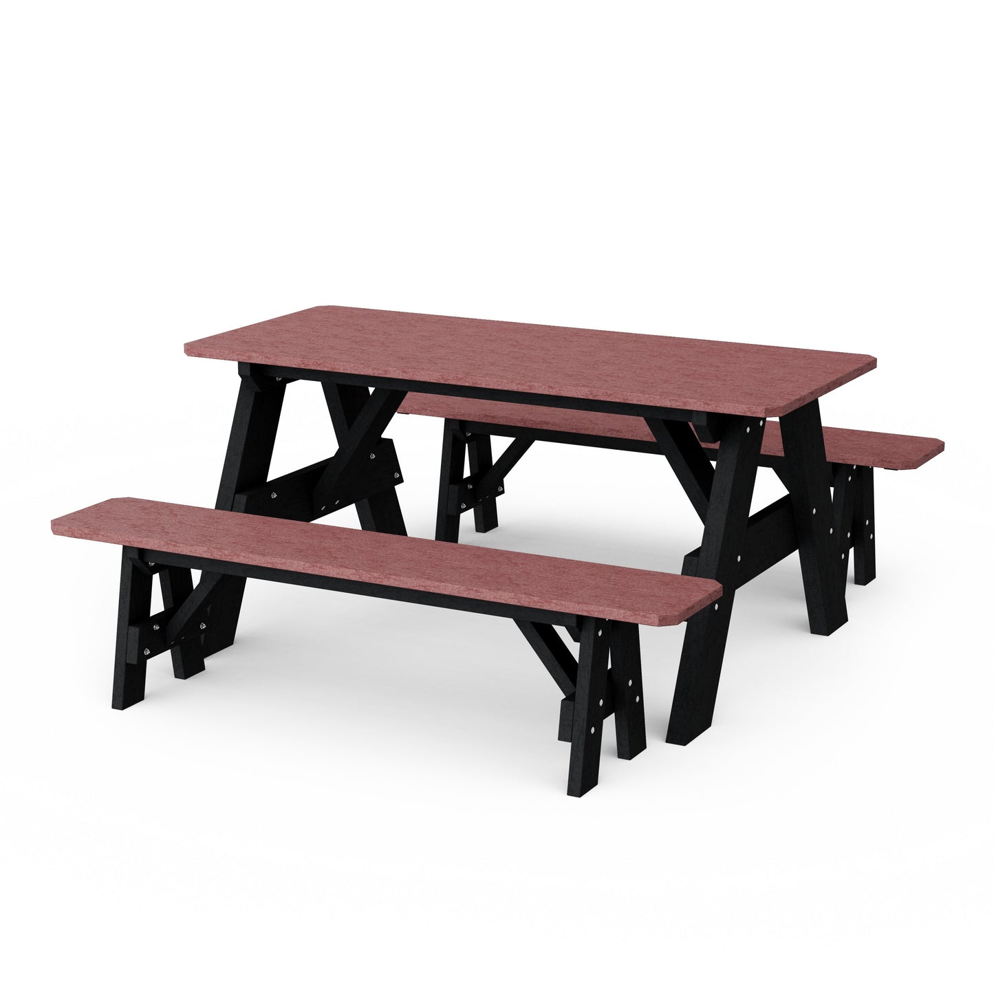 Heritage 72" Picnic Table with Detached Benches