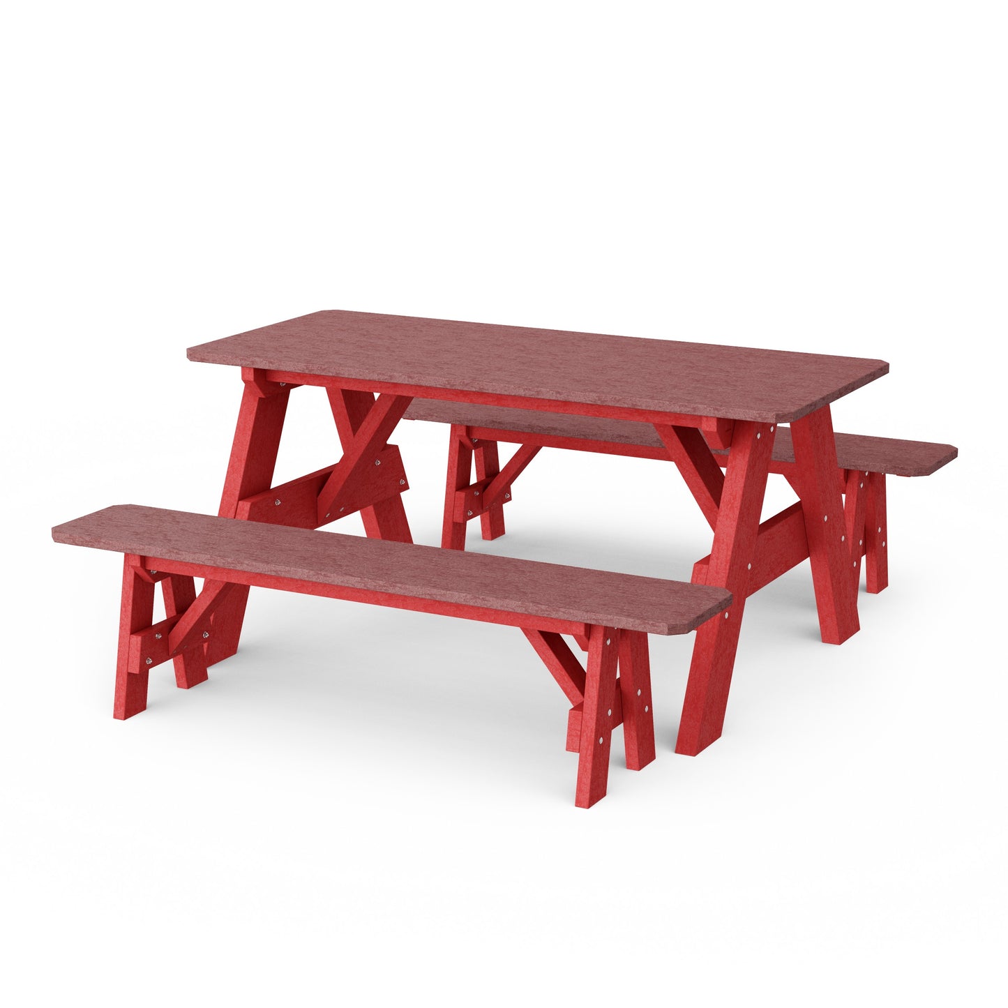 Heritage 72" Picnic Table with Detached Benches