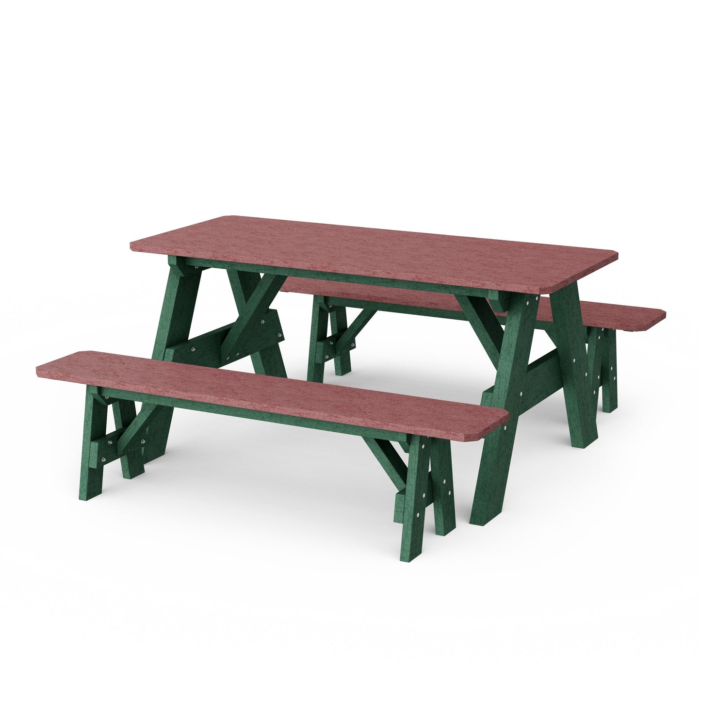 Heritage 72" Picnic Table with Detached Benches