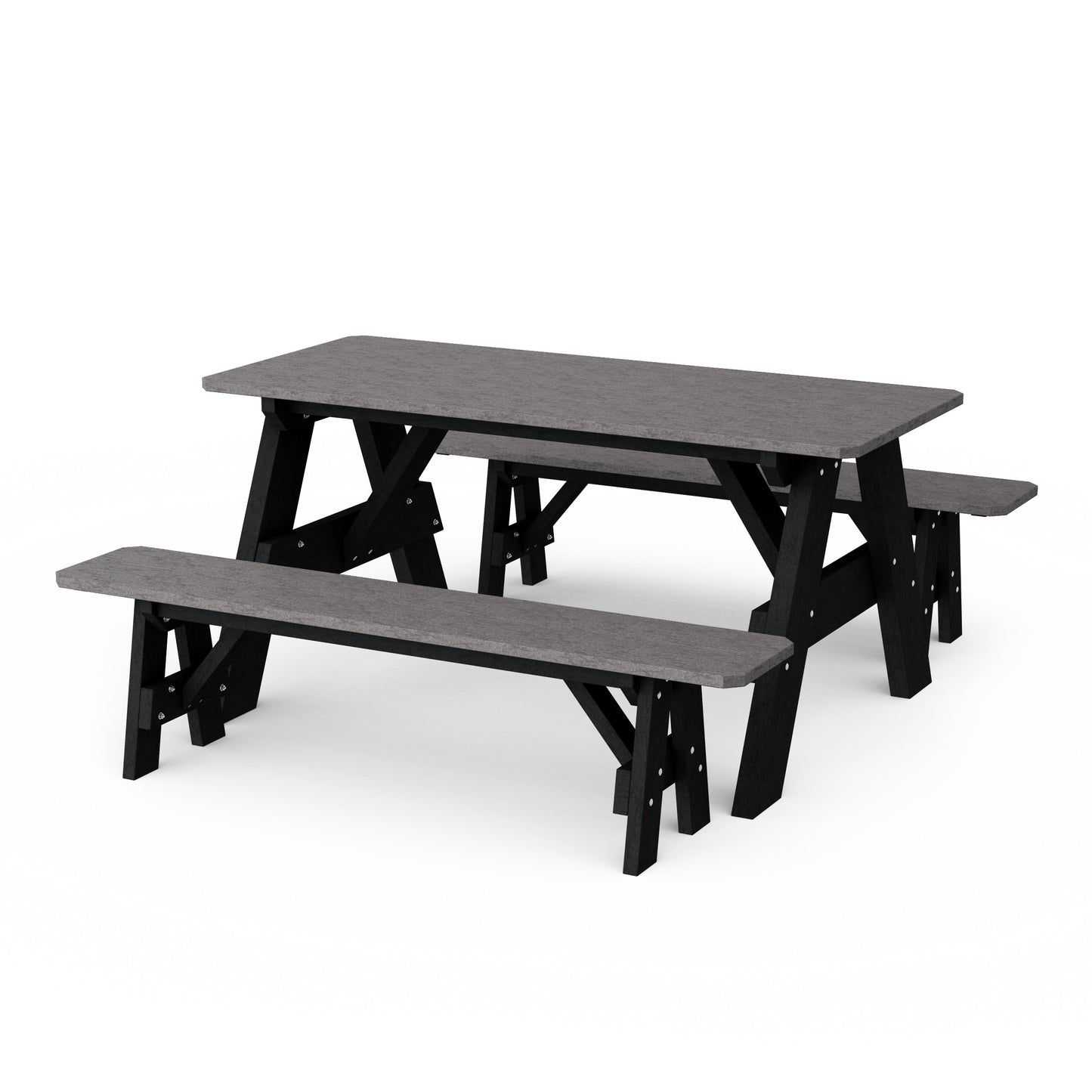 Heritage 72" Picnic Table with Detached Benches