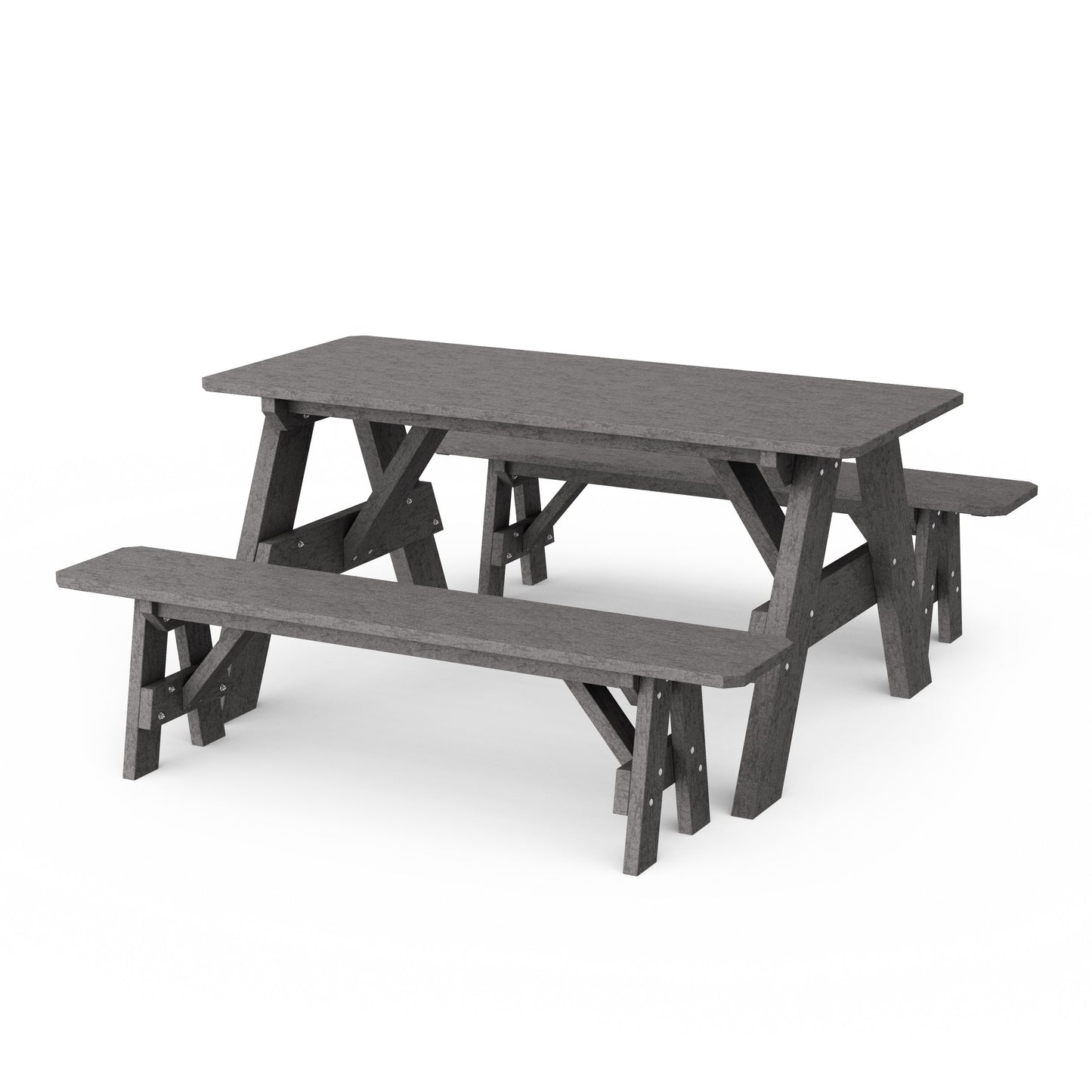 Heritage 72" Picnic Table with Detached Benches