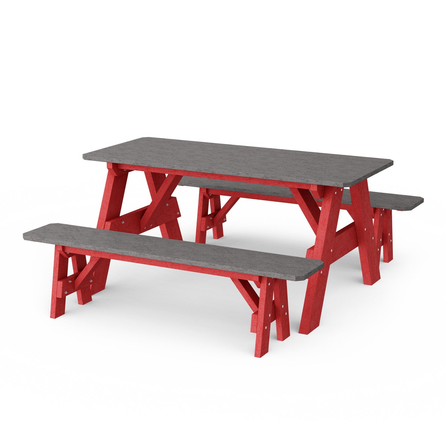 Heritage 72" Picnic Table with Detached Benches