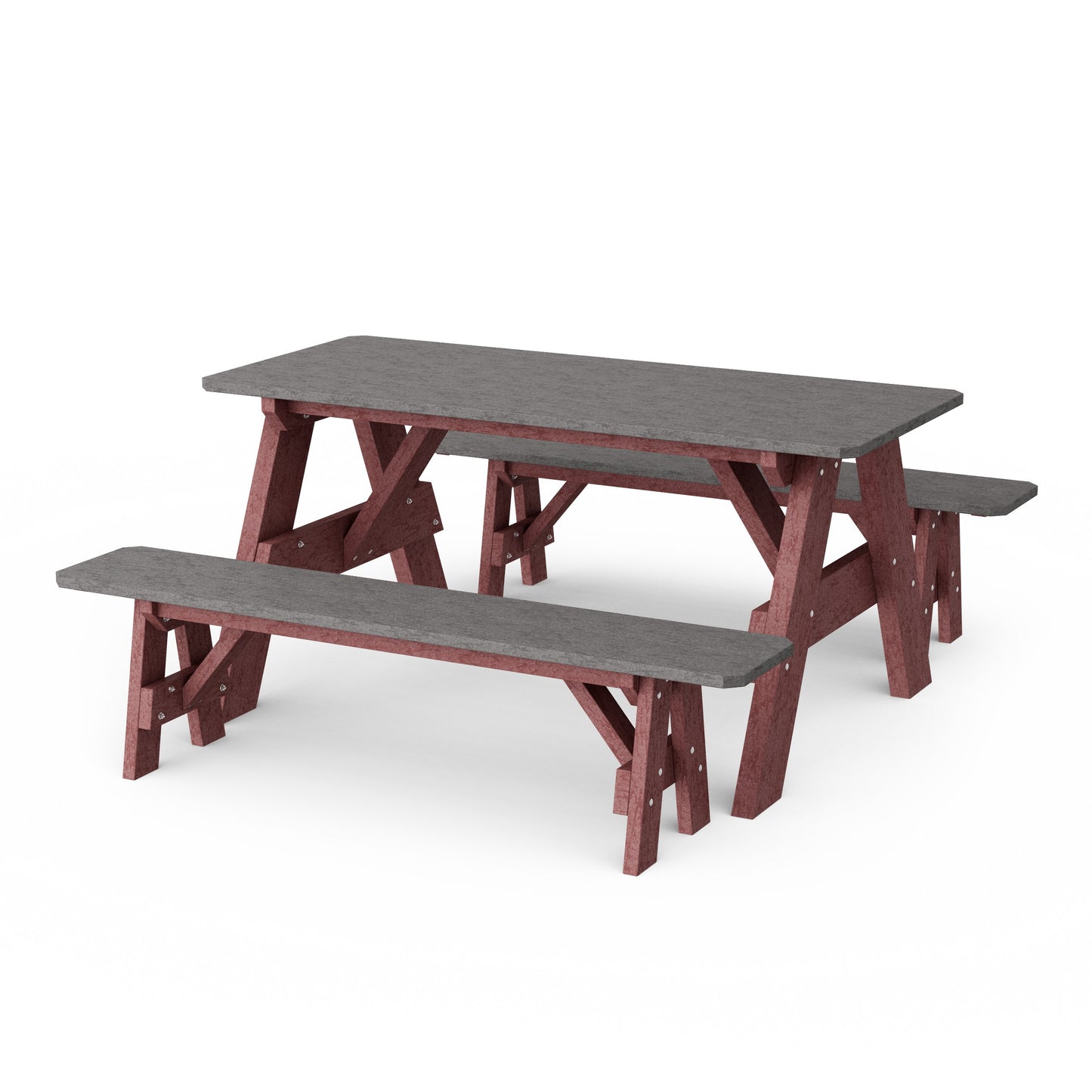 Heritage 72" Picnic Table with Detached Benches