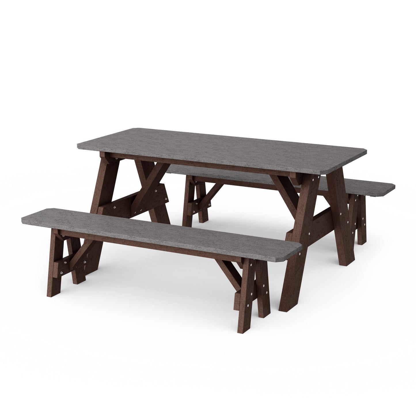 Heritage 72" Picnic Table with Detached Benches