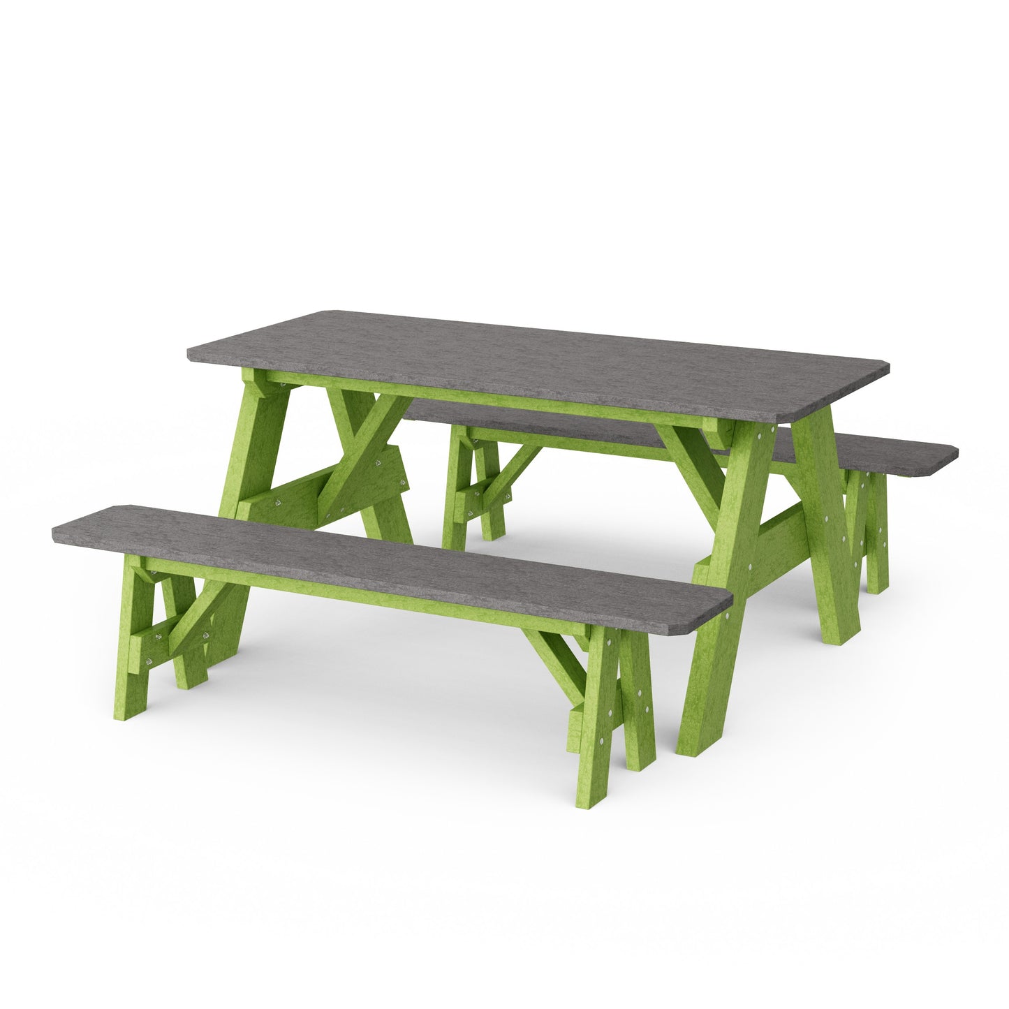 Heritage 72" Picnic Table with Detached Benches
