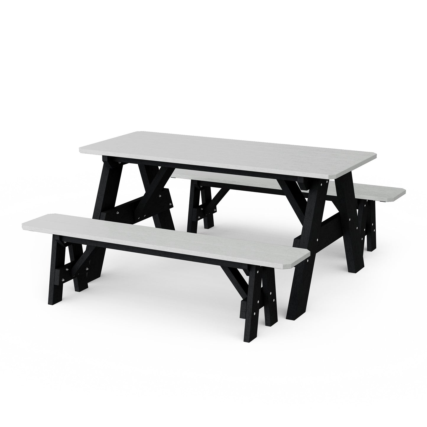Heritage 72" Picnic Table with Detached Benches