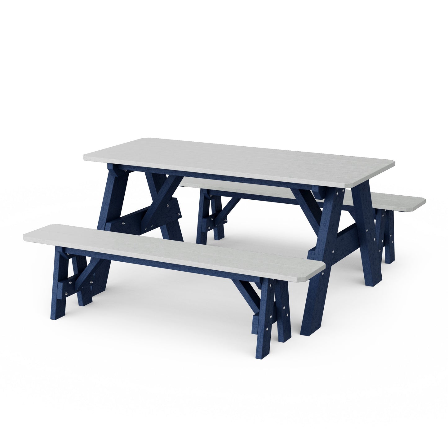 Heritage 72" Picnic Table with Detached Benches