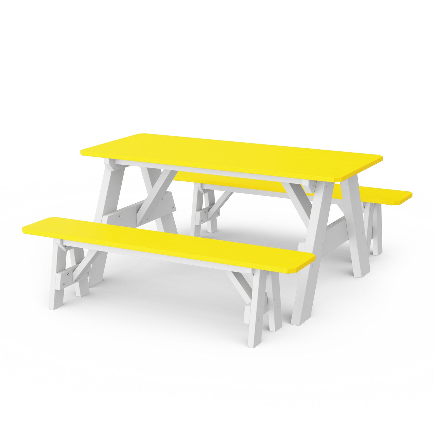 Heritage 72" Picnic Table with Detached Benches