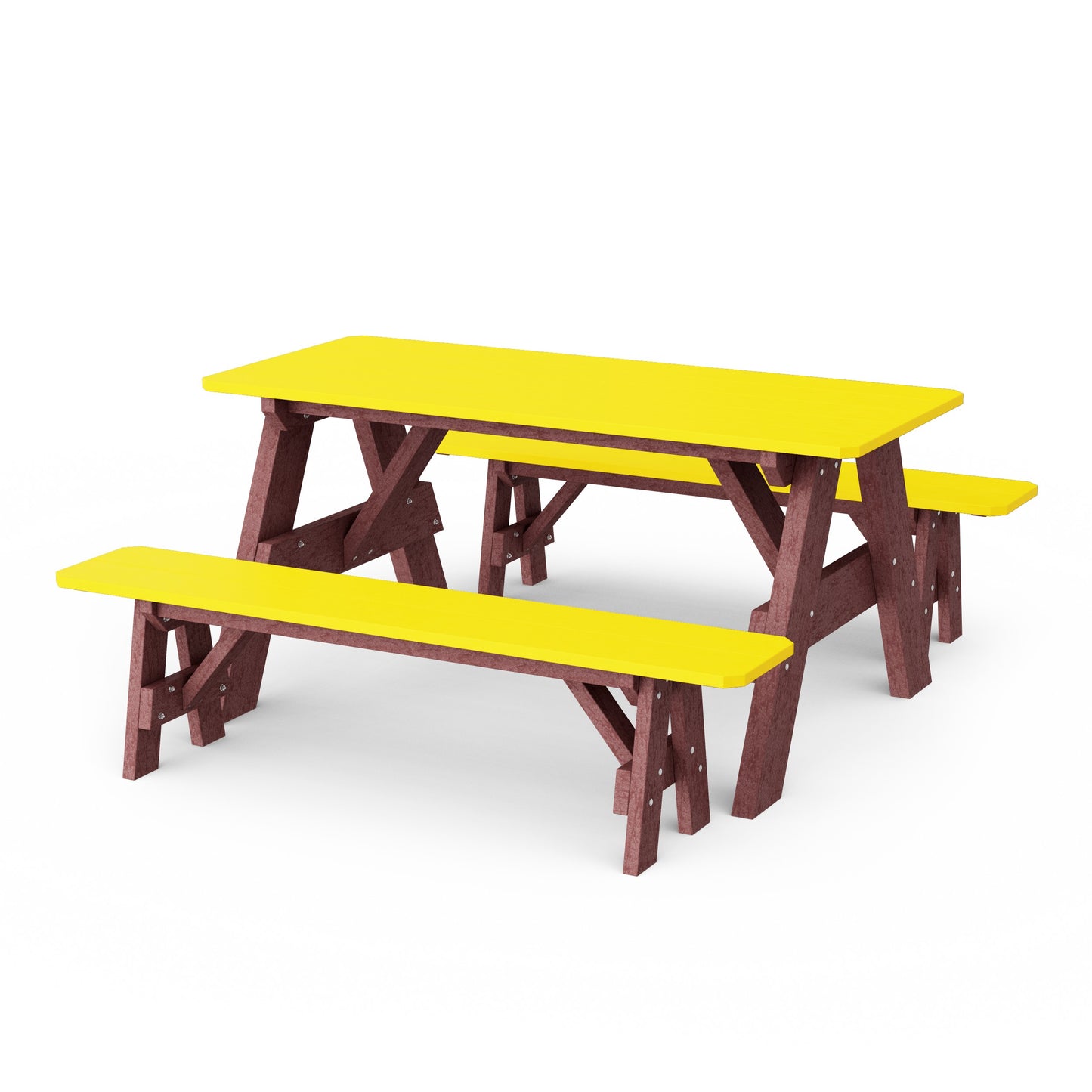 Heritage 72" Picnic Table with Detached Benches