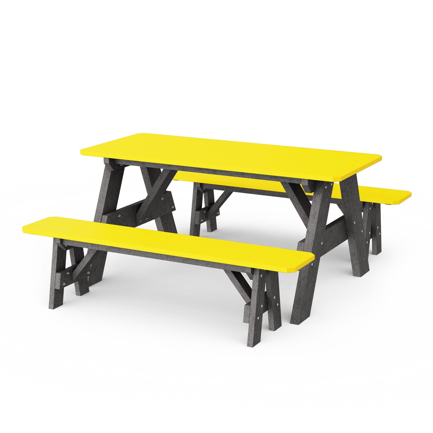 Heritage 72" Picnic Table with Detached Benches
