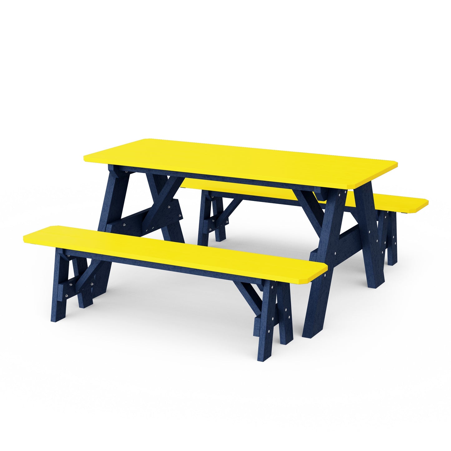 Heritage 72" Picnic Table with Detached Benches