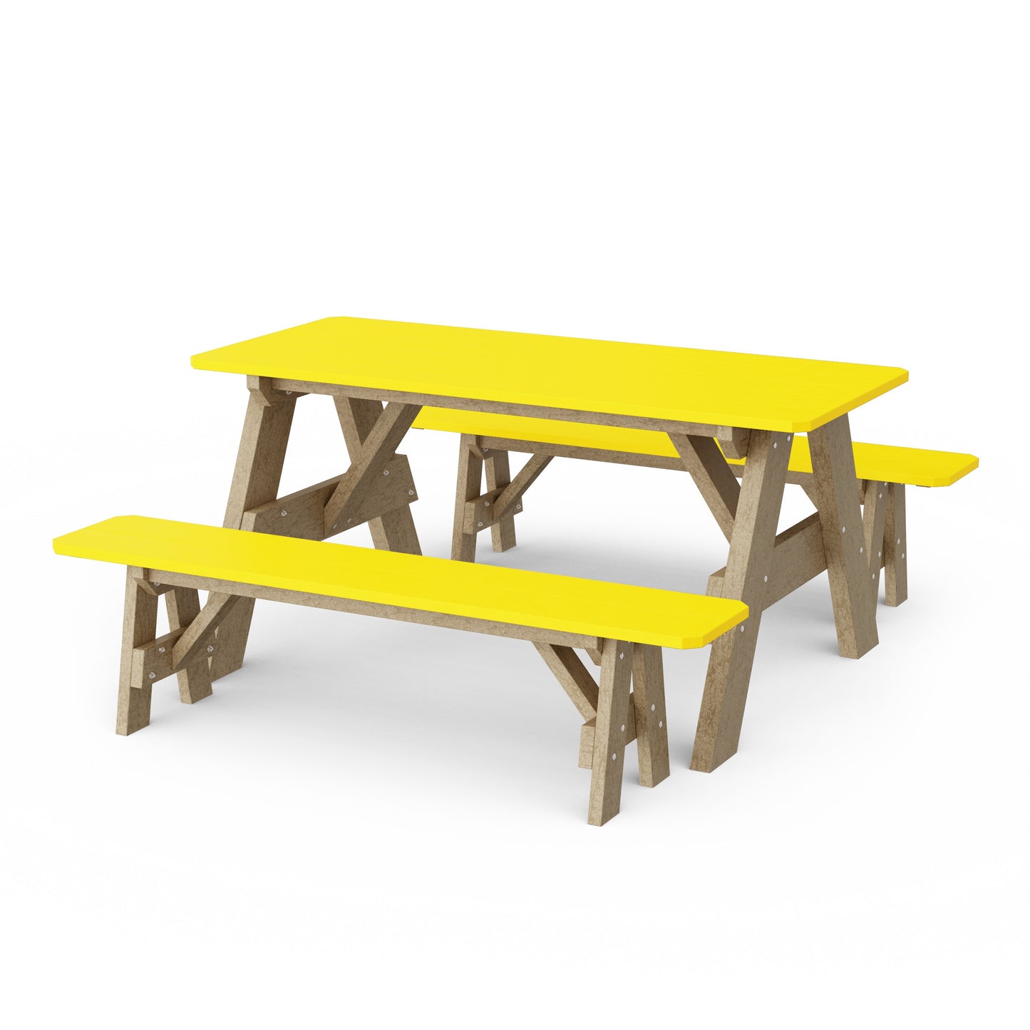 Heritage 72" Picnic Table with Detached Benches
